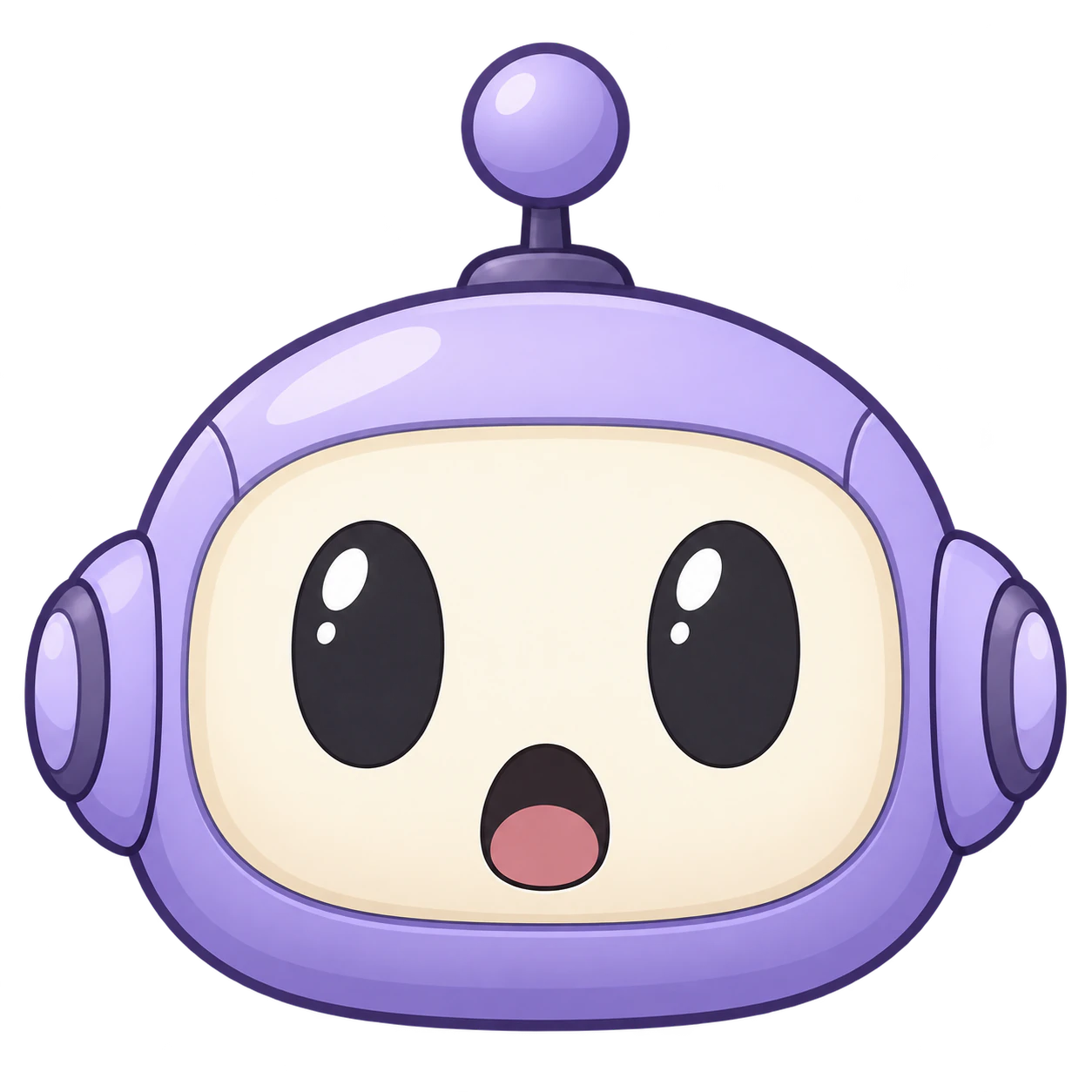 Robô lavanda surpreso