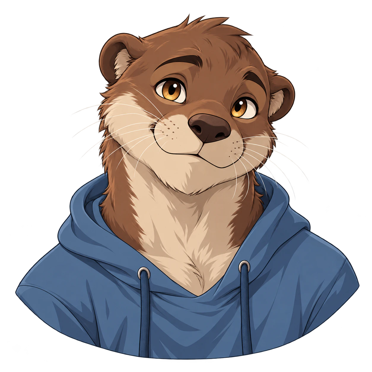 A curious river-otter fursona