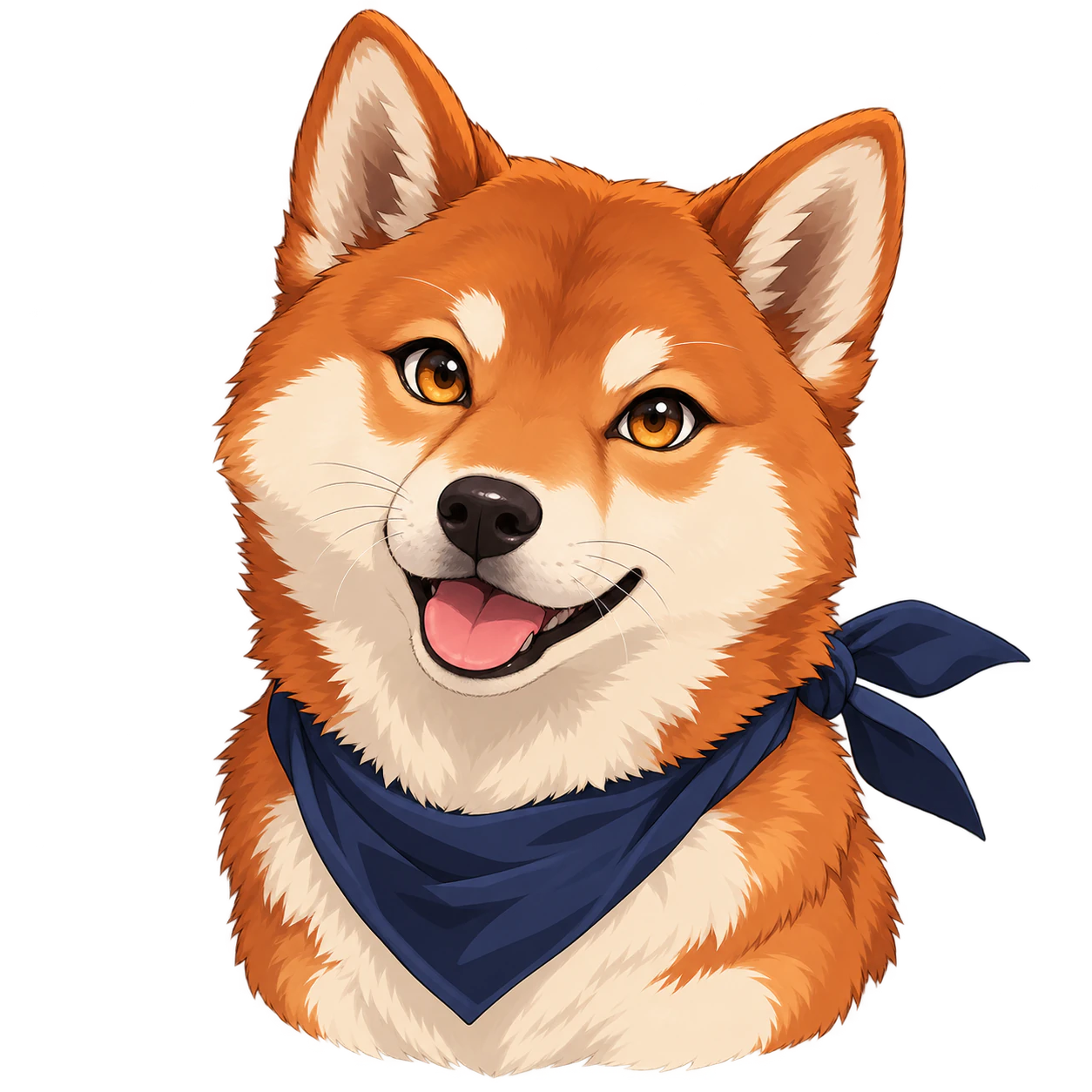 An anime-style dog avatar example