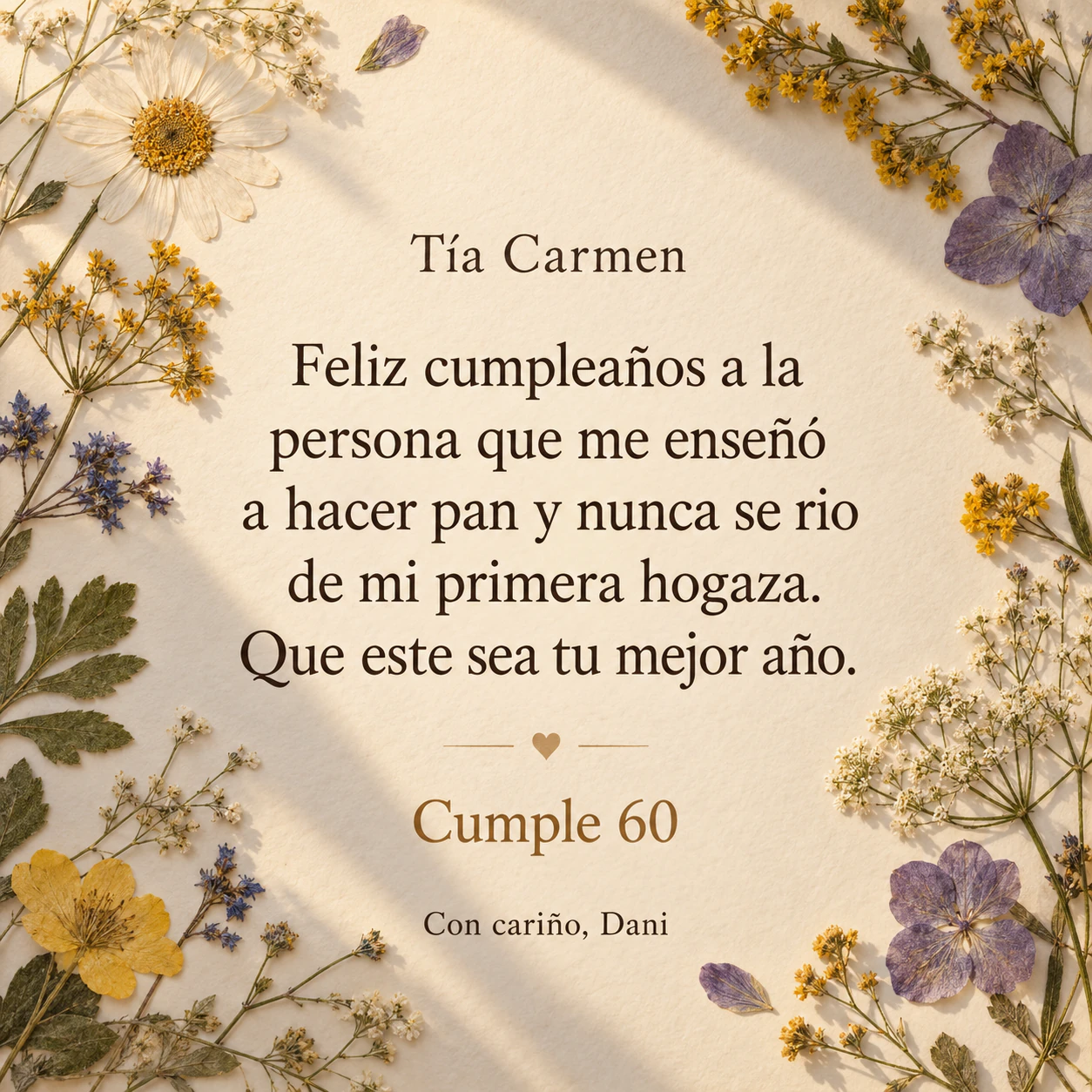 Ejemplo de Imagen de cumpleaños con tu propio mensaje