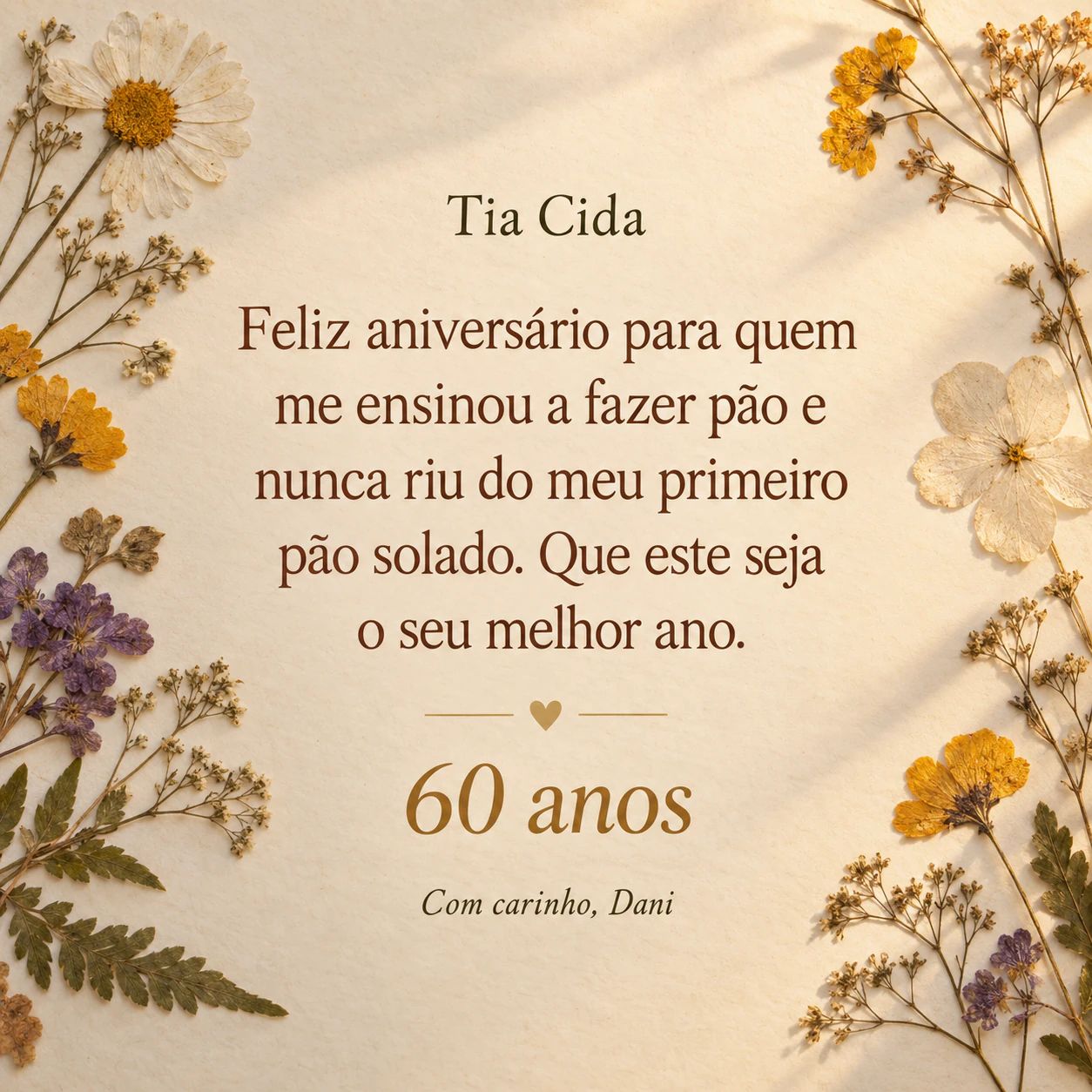 Exemplo de Imagem de aniversário com a mensagem que você escreveu