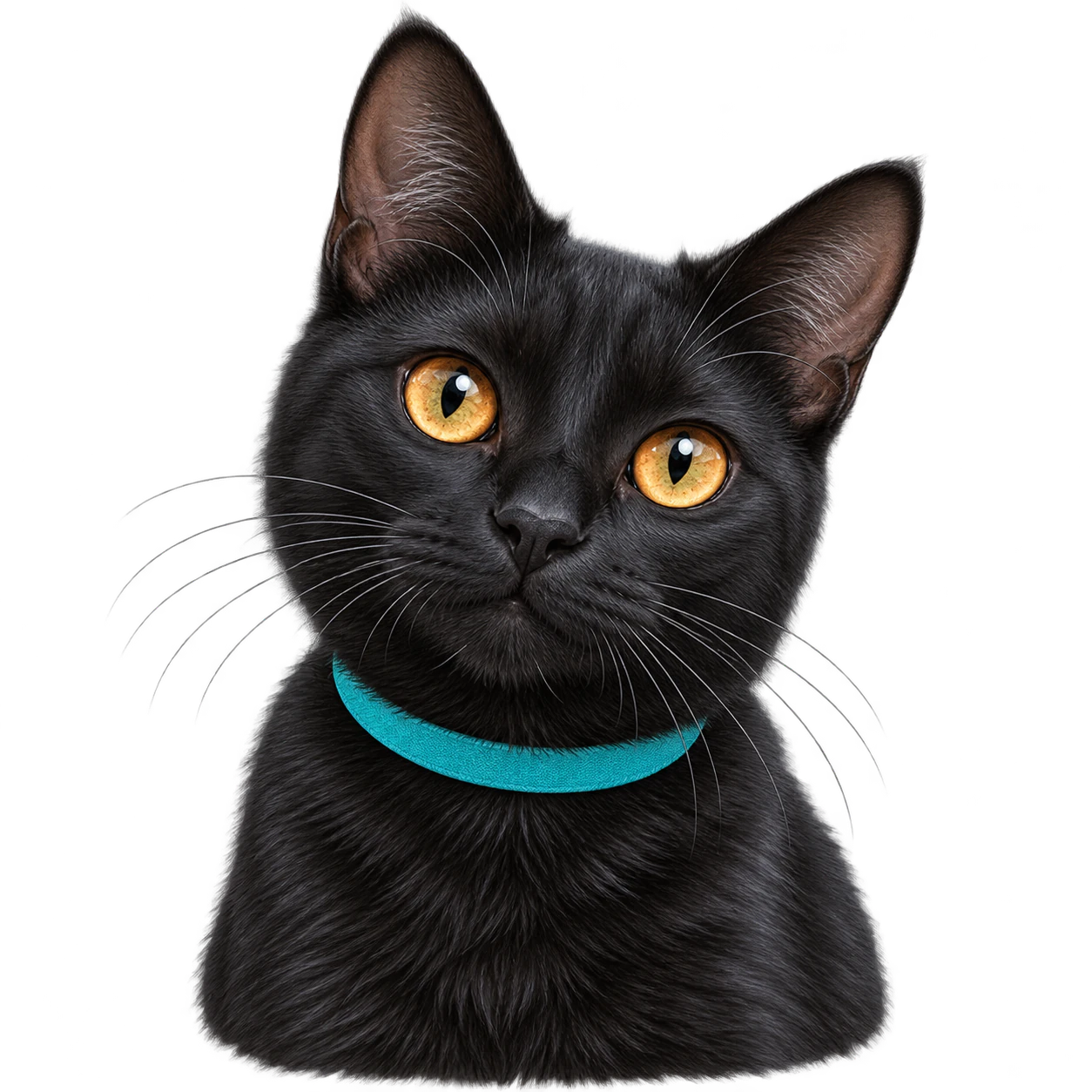 Black cat profile picture example