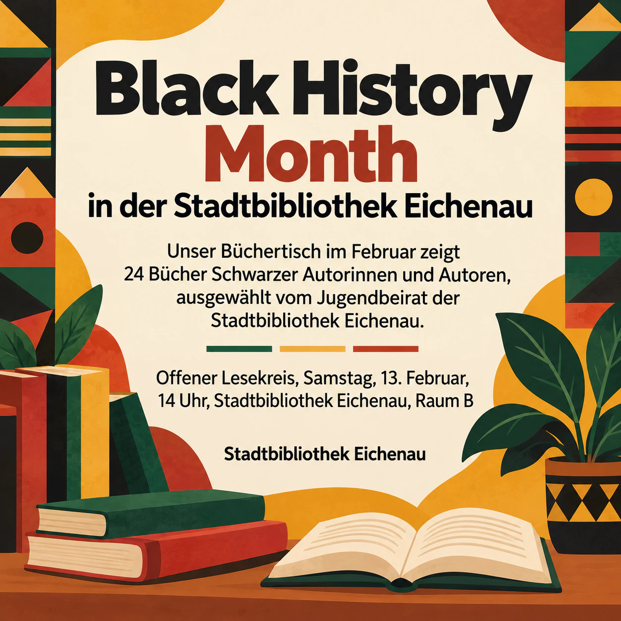 Beispiel: Black-History-Month-Post für die Veranstaltung oder freigegebene Inhalte deiner Organisation