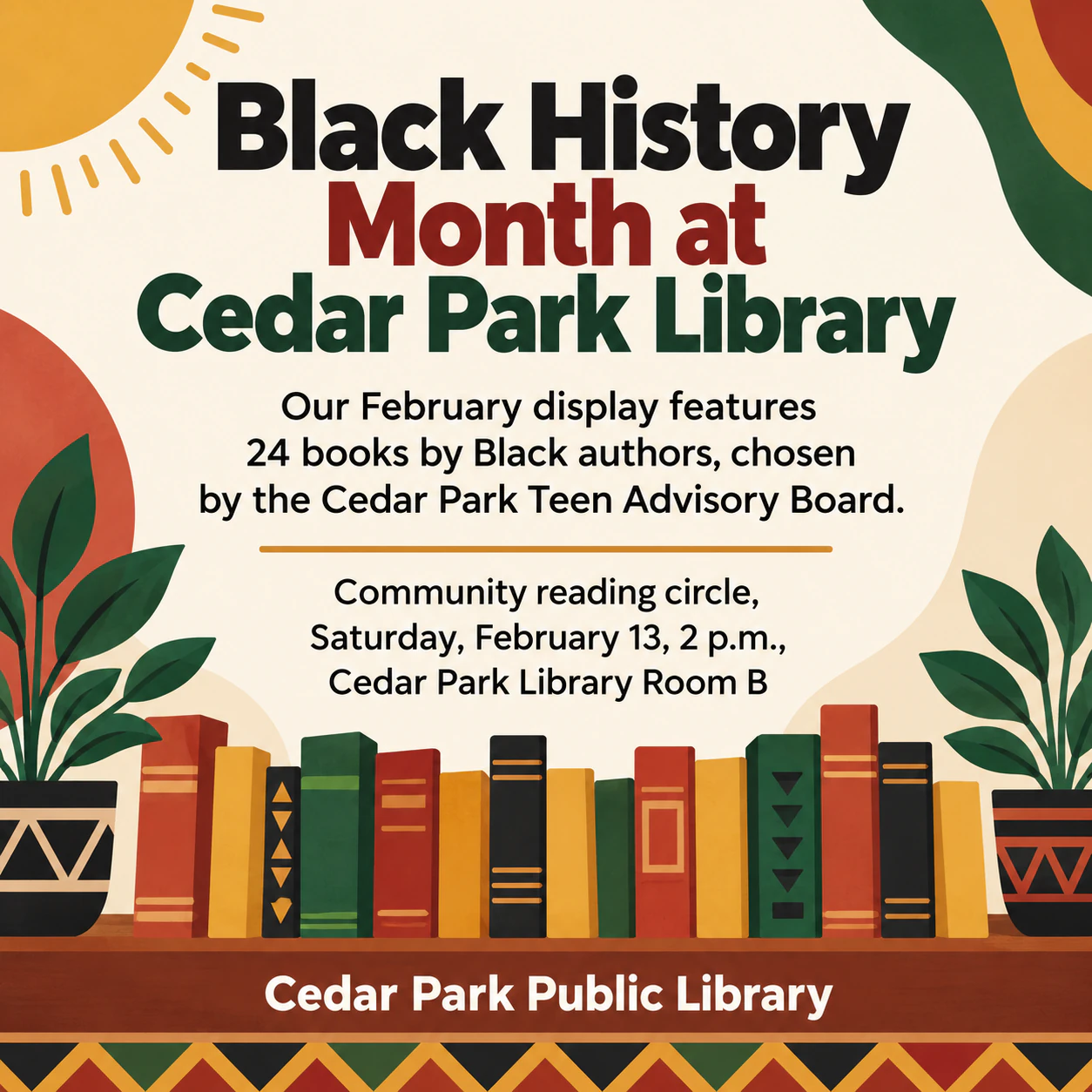 Black History Month post for your organization's event or approved content example