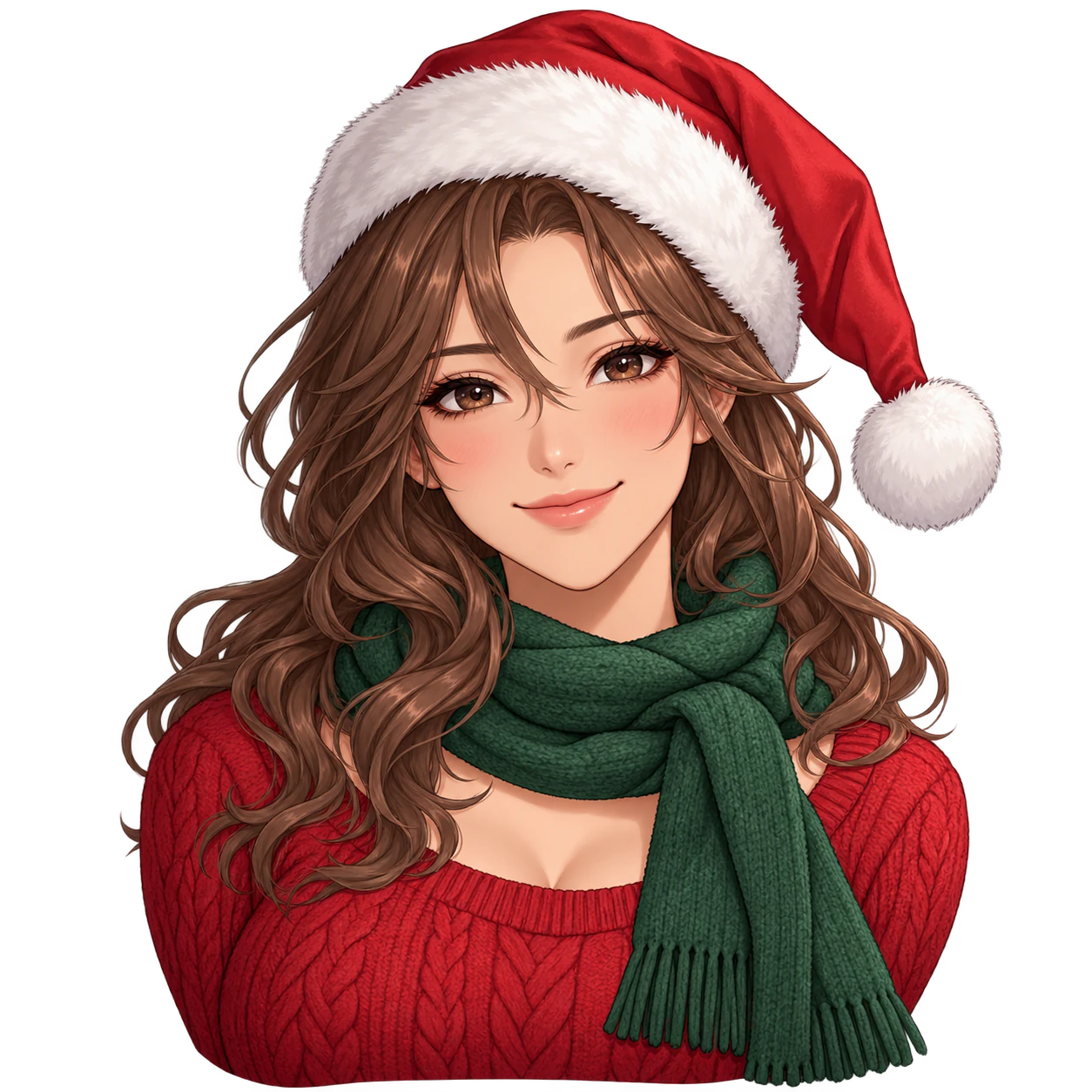 Christmas anime profile picture example