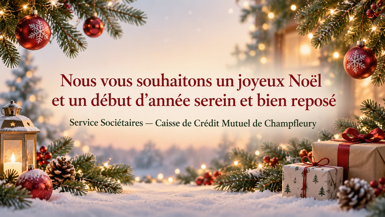 Bannière e-mail de Noël pour votre marque : Vœux longs et nom d’expéditeur long, sans deuxième ligne ni couleurs