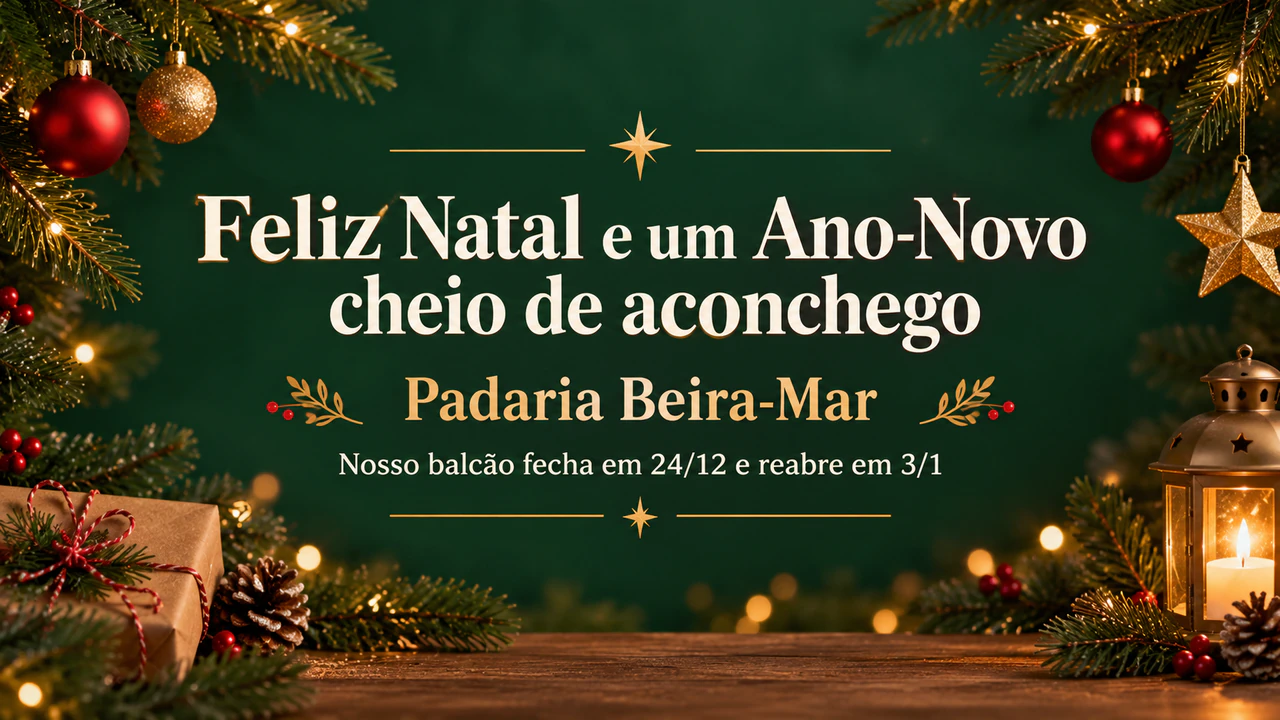 Exemplo de Banner de Natal para o e-mail da sua marca