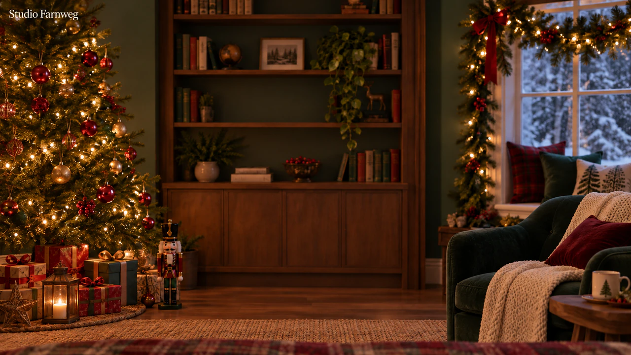 Beispiel: Weihnachtlicher Hintergrund für Videocalls