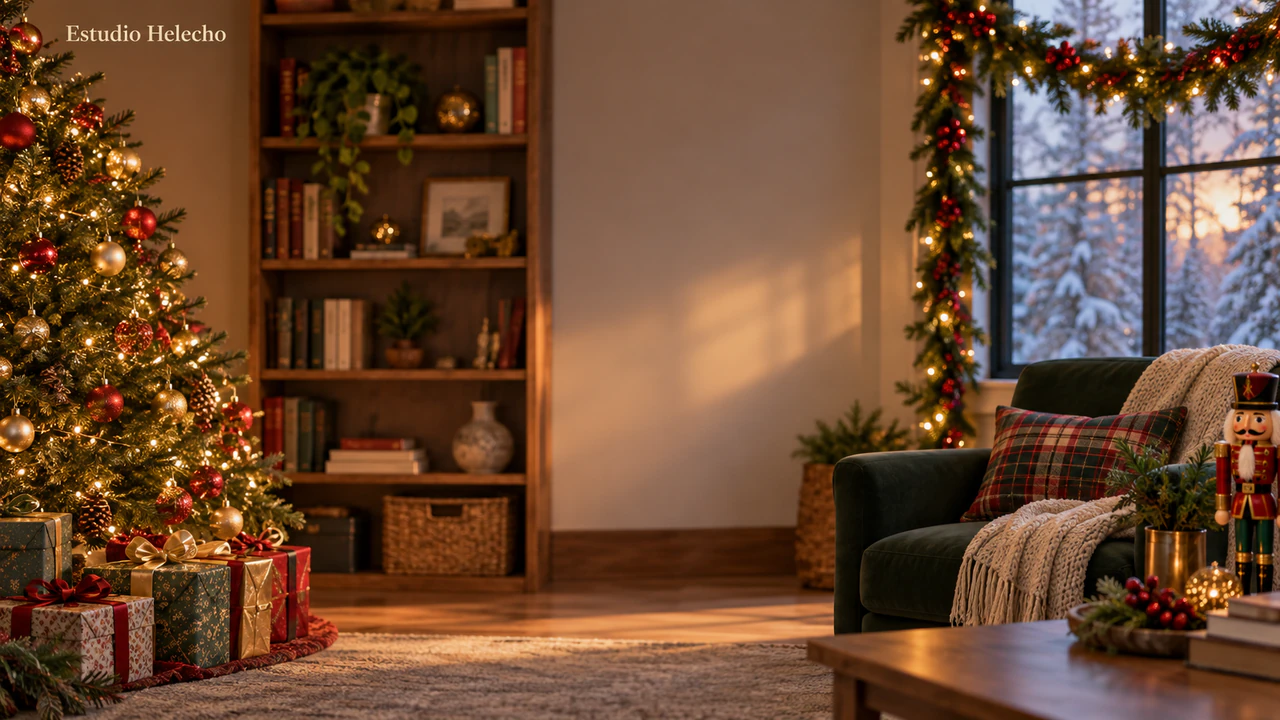 Ejemplo de Fondo navideño para videollamadas