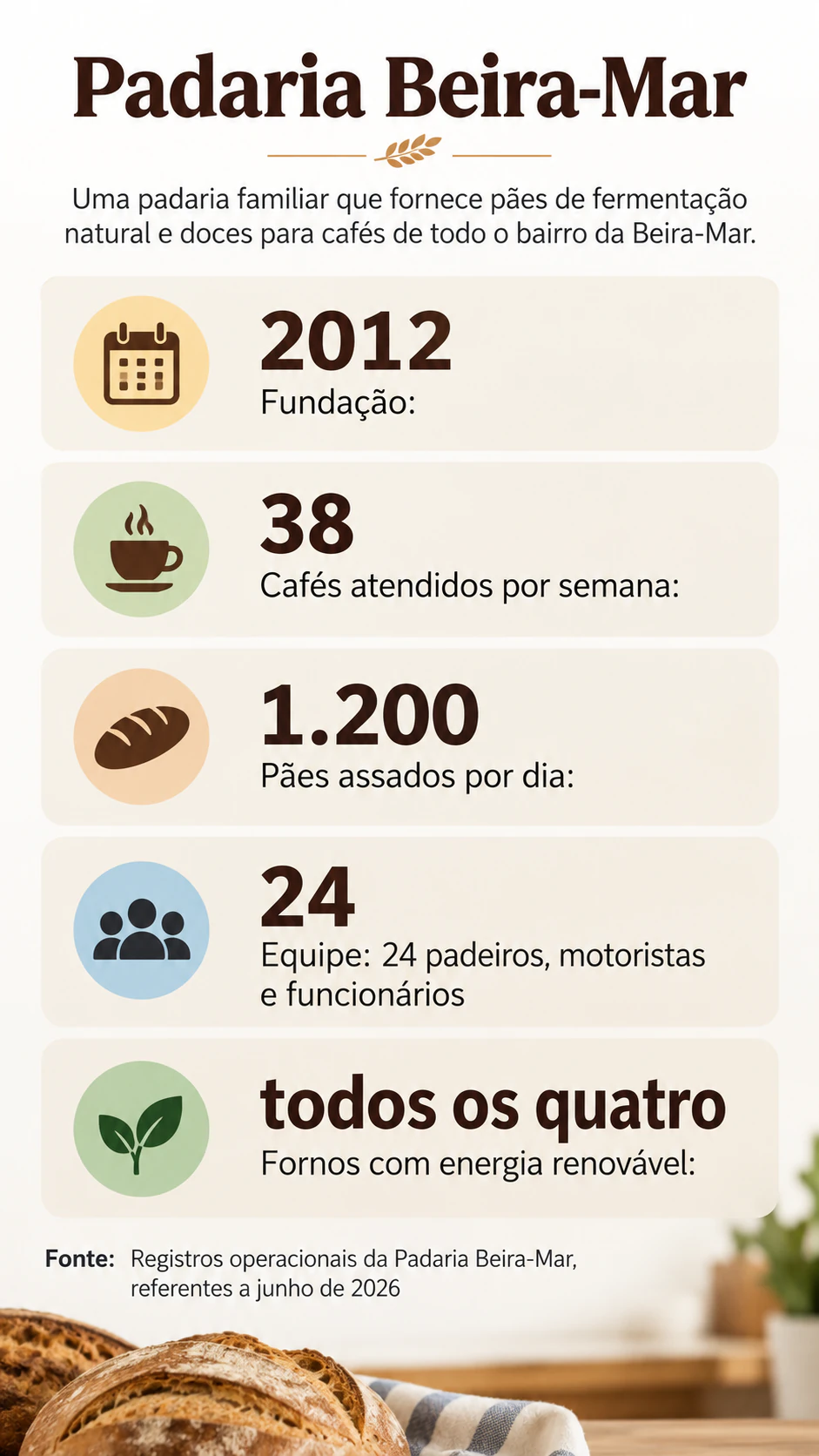 Exemplo de Fact sheet da empresa em infográfico