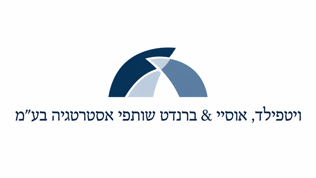 קונספט לוגו למשרד ייעוץ: שם שותפות עם פסיקים ו-& בלי שדות רשות