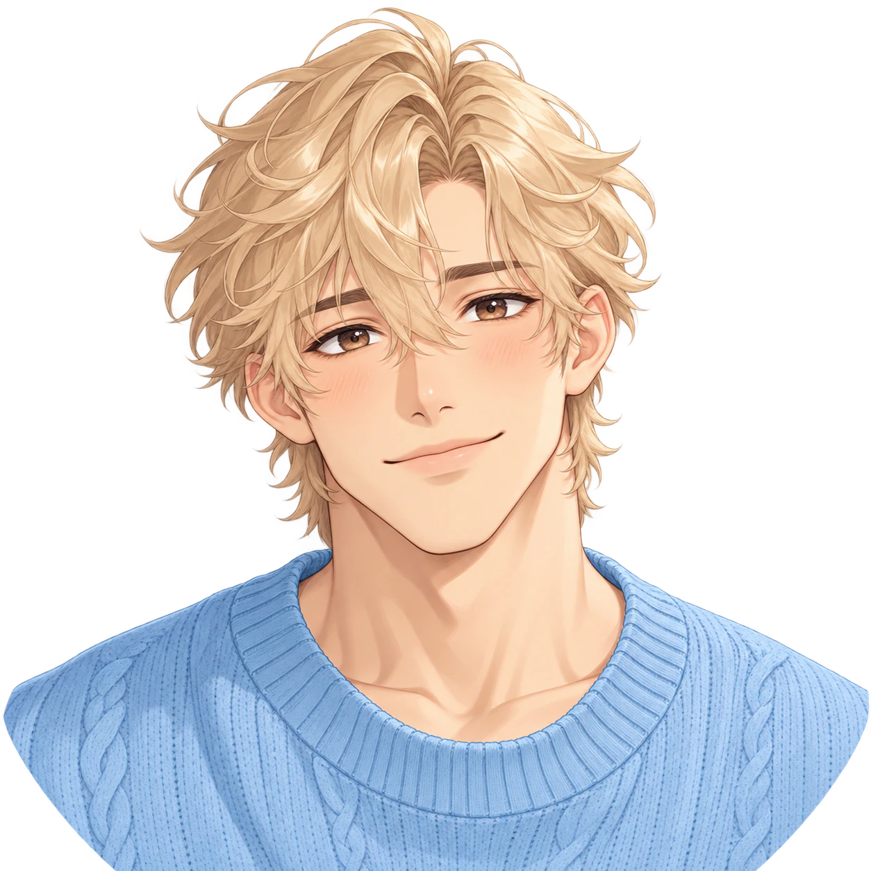 Cute anime boy profile picture example