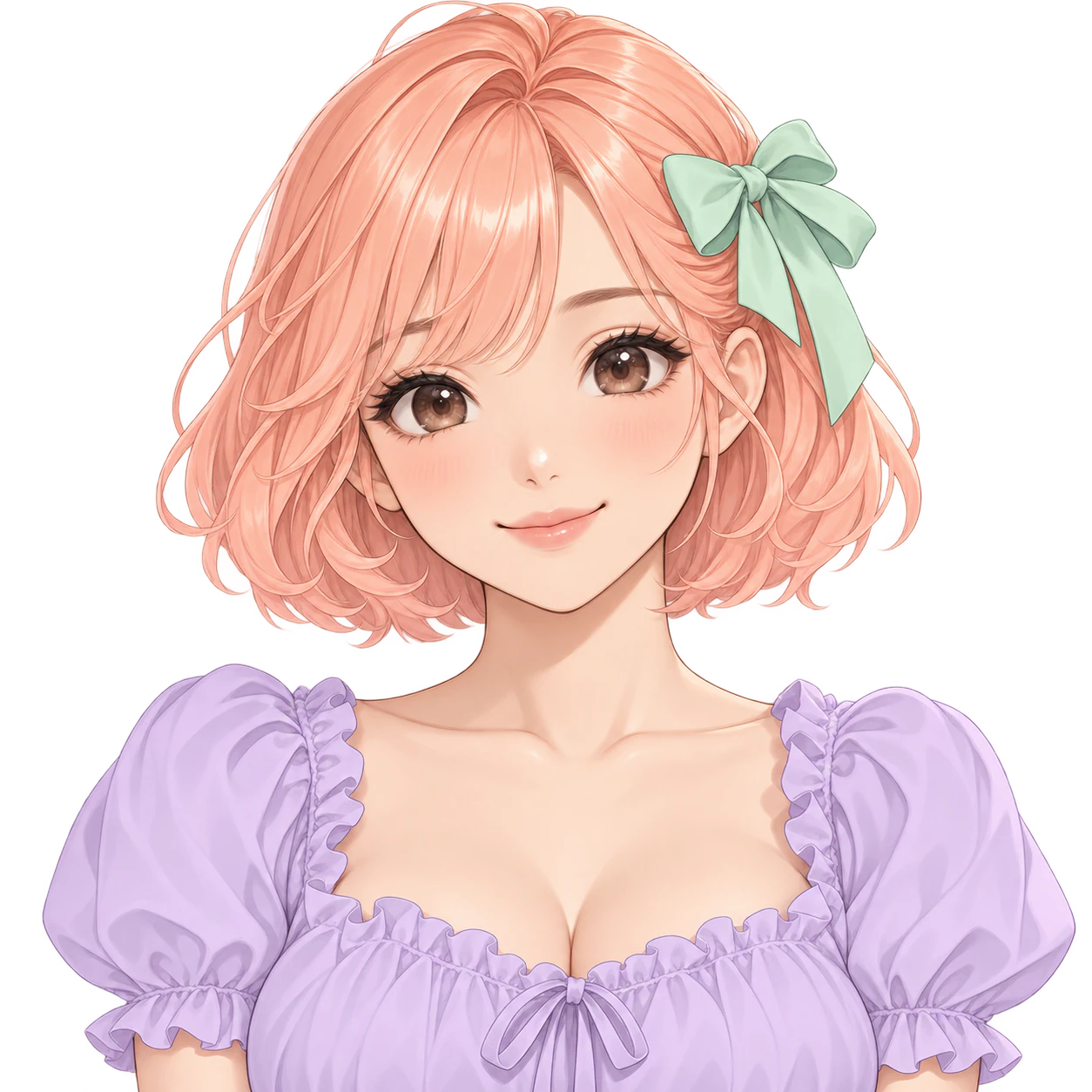 Cute anime girl profile picture example