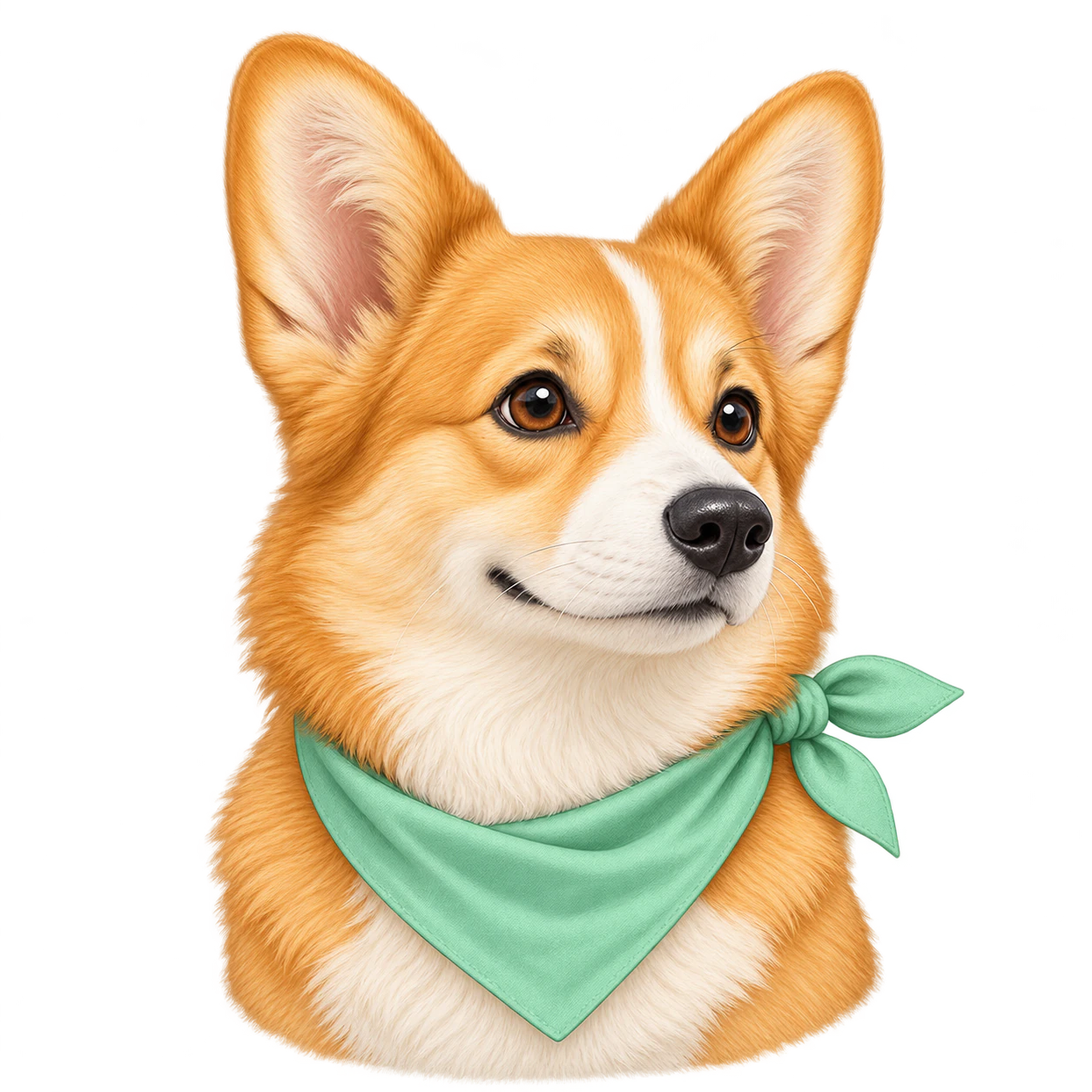 Transparent dog profile picture example