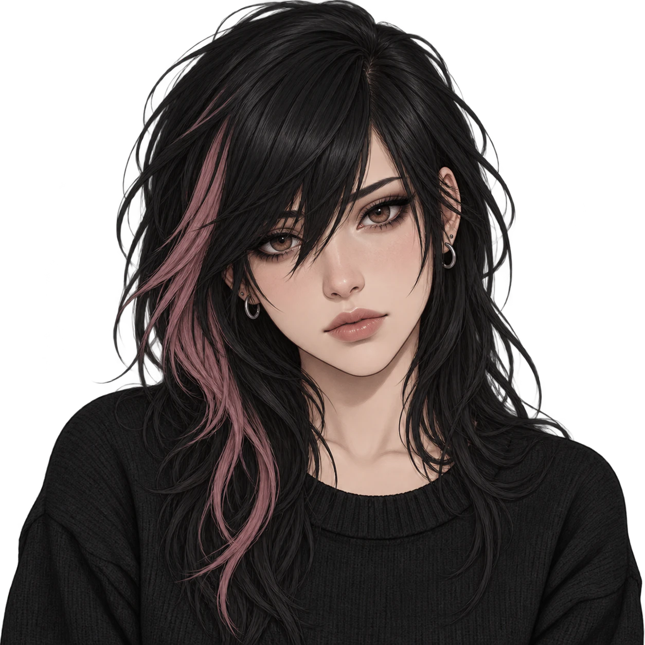 Emo anime girl profile picture example