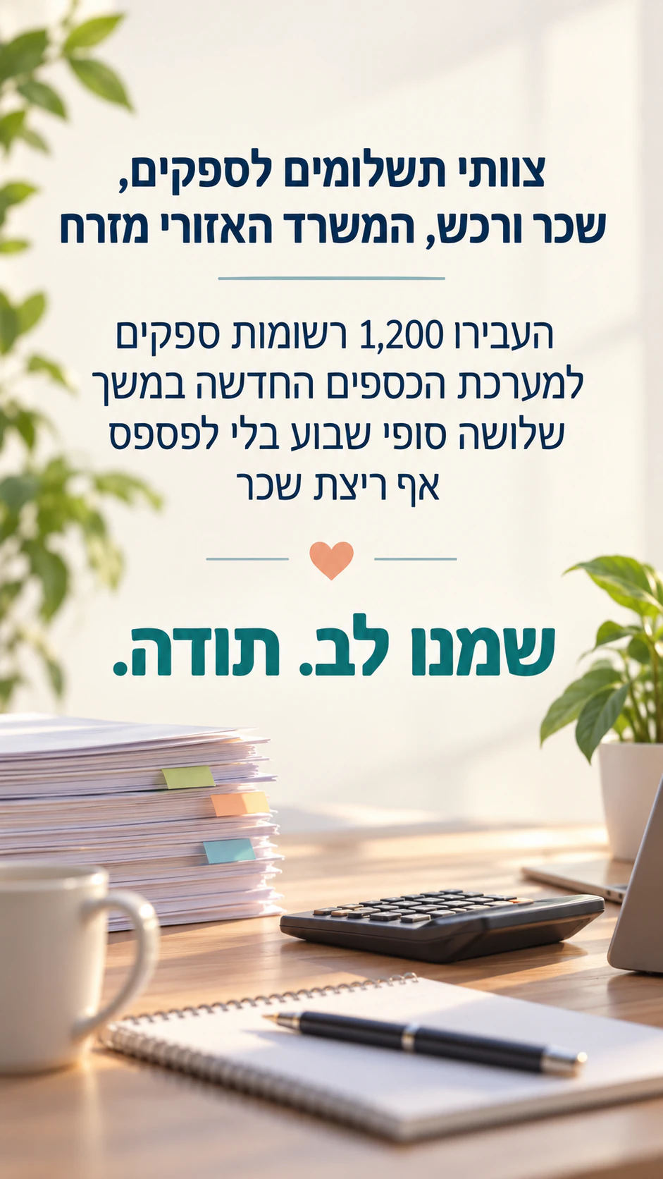 פוסטר תודה לצוות על תרומה מסוימת: שלושה צוותים, מספרים שסופקו ובלי חתימה