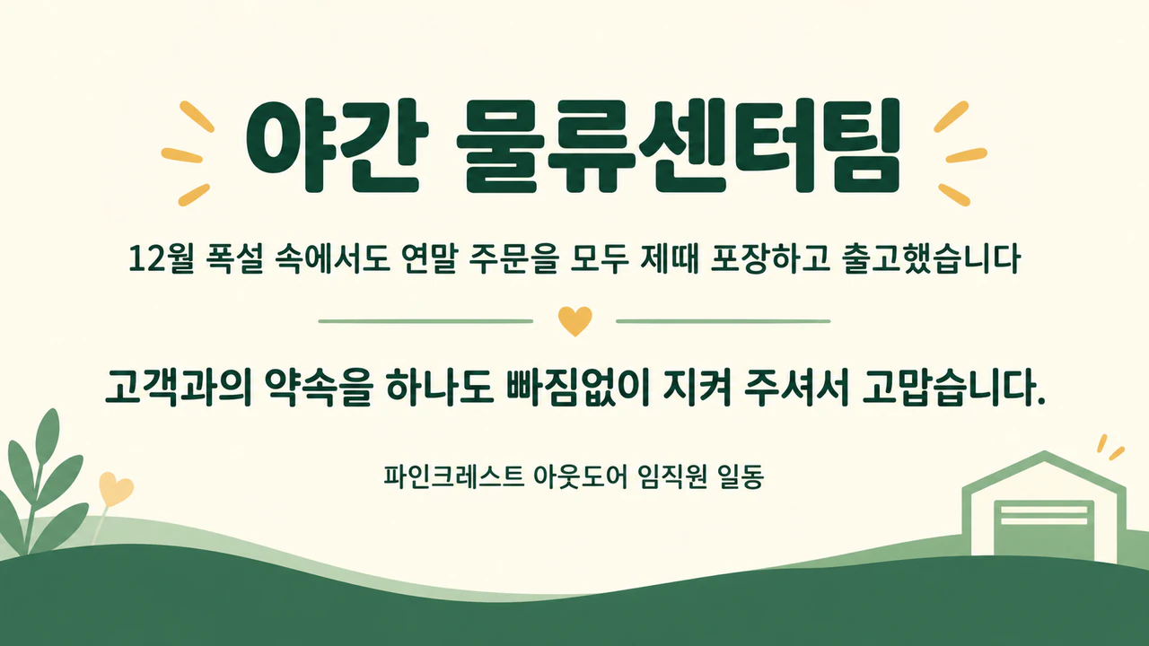 팀의 구체적인 기여에 감사하는 직원 감사 포스터 예시