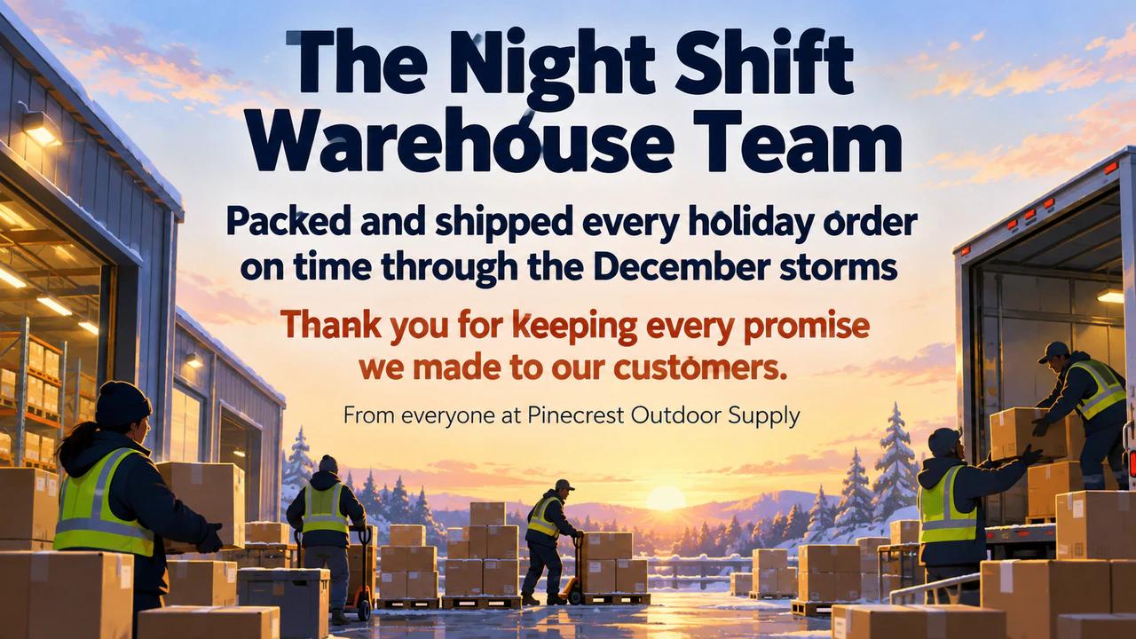 Employee appreciation poster for a team’s contribution example