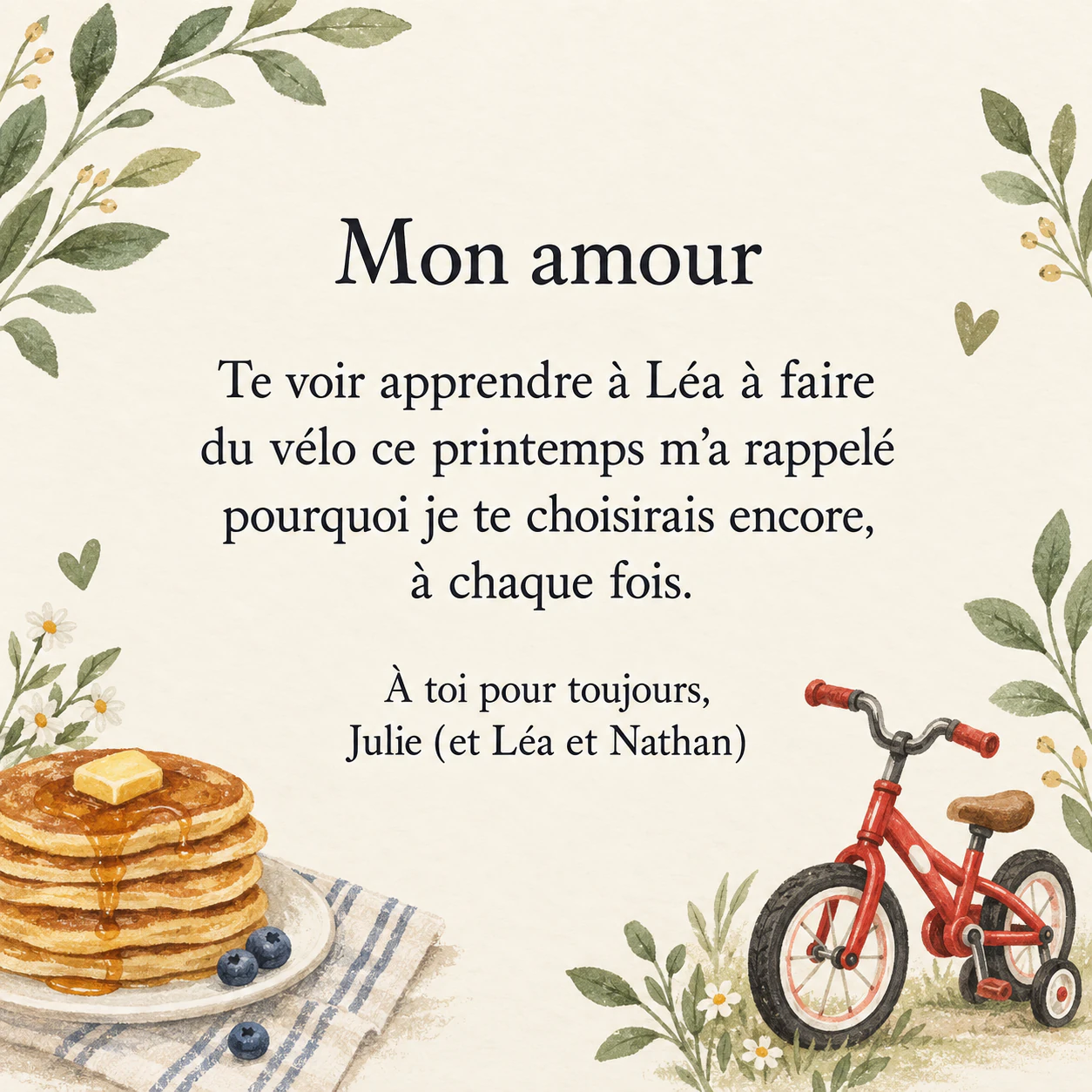 Exemple : Image de fête des Pères pour votre conjoint