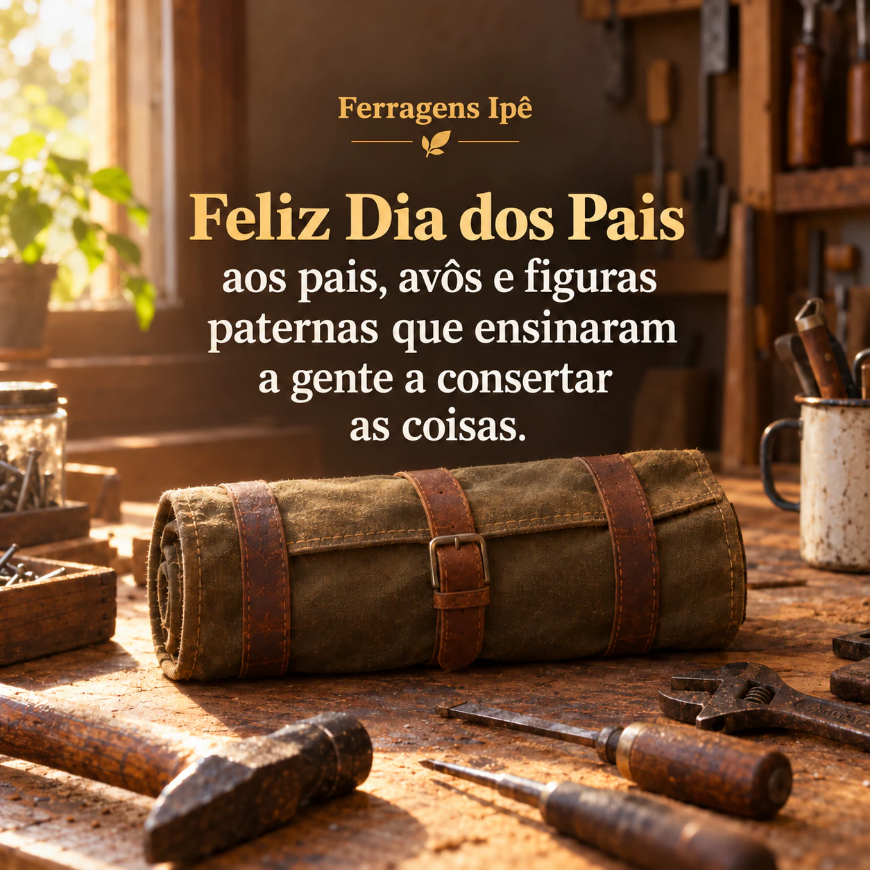 Exemplo de Post de feliz Dia dos Pais para o Instagram da sua marca