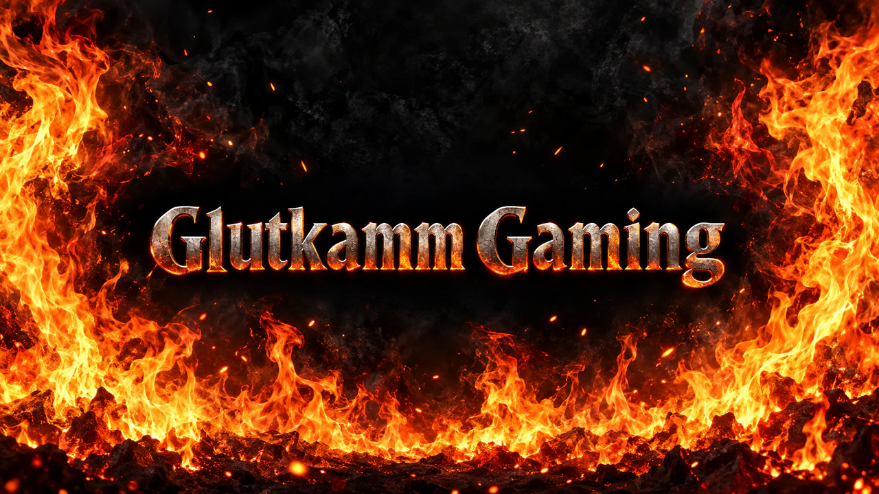 Beispiel: YouTube-Kanalbanner mit Feuer-Motiv