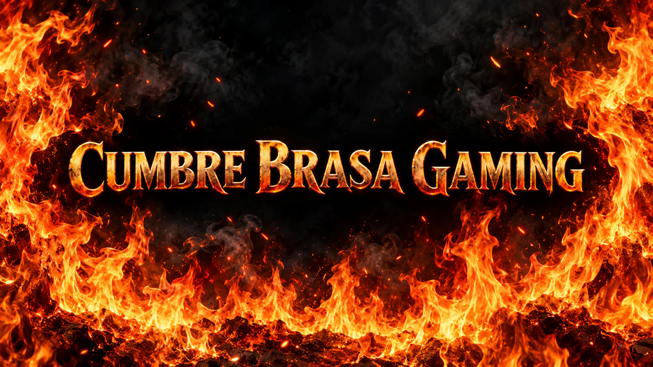 Ejemplo de Banner de canal de YouTube con temática de fuego