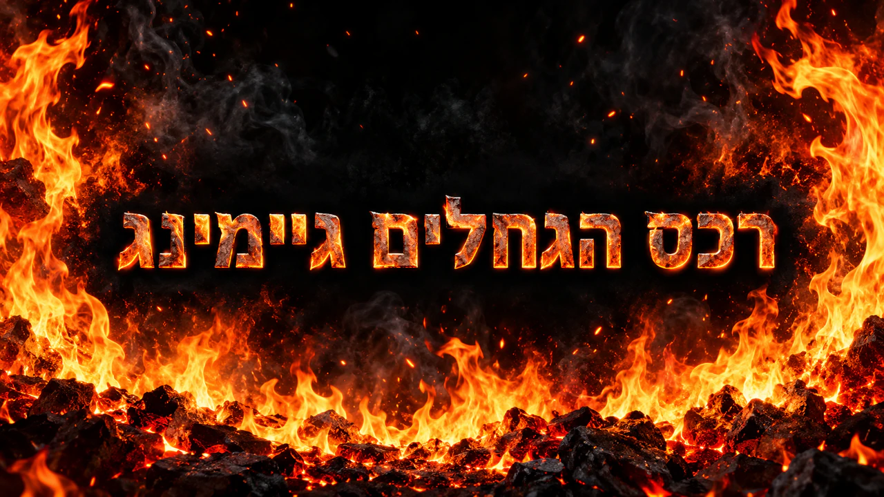 דוגמה: באנר לערוץ יוטיוב בסגנון אש