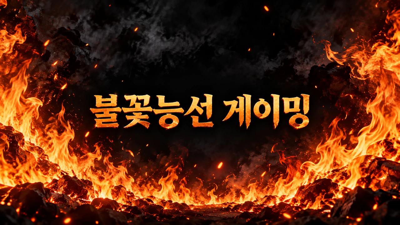 불꽃 테마 유튜브 채널 배너 예시