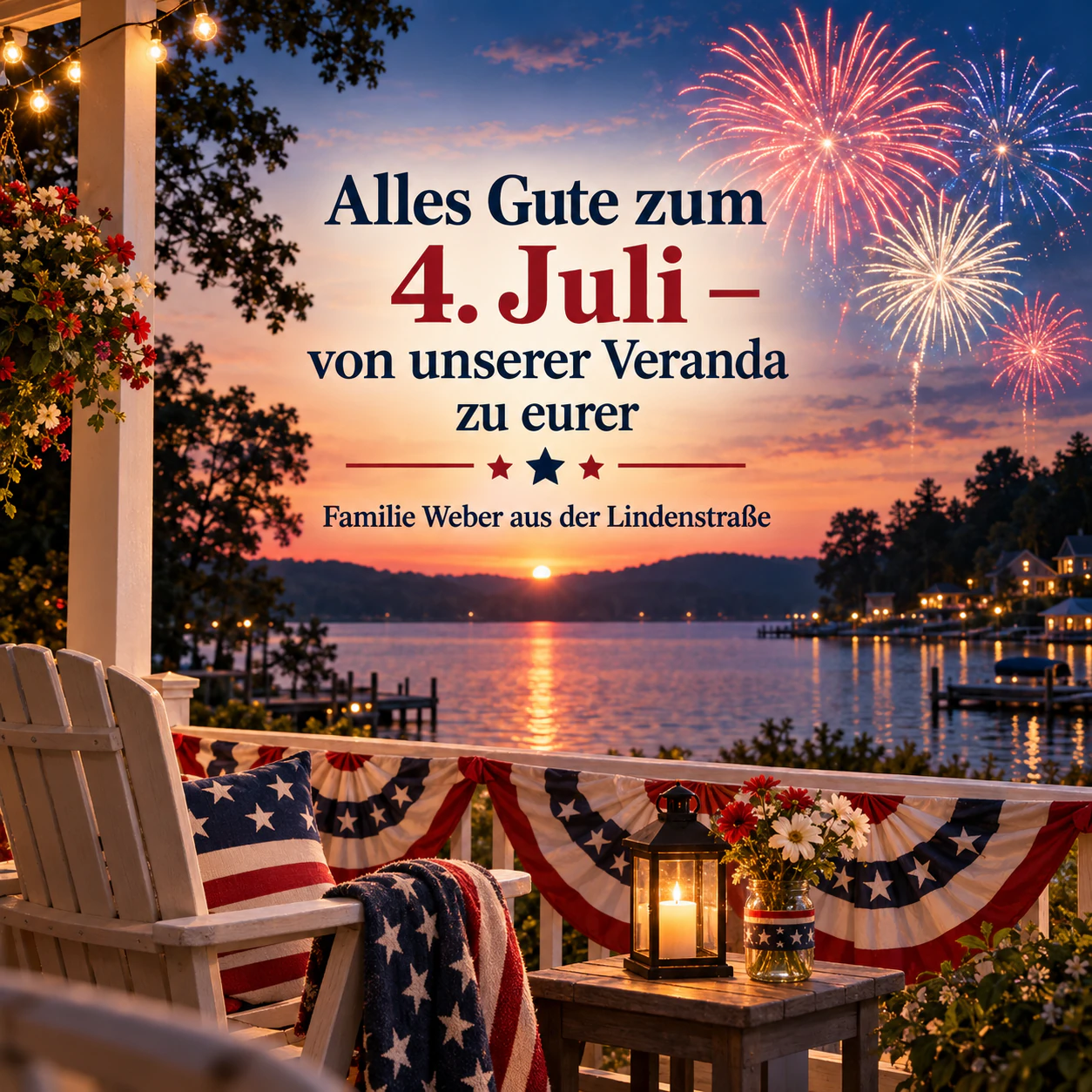 Beispiel: Grußbild zum Fourth of July