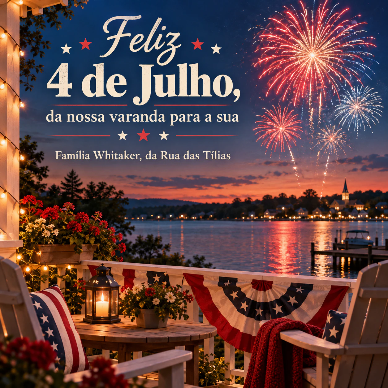 Exemplo de Imagem de felicitação de 4 de Julho