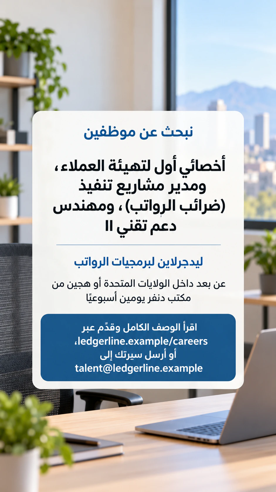 منشور توظيف للمنصات الاجتماعية أو الستوري: ثلاث وظائف طويلة عن بعد وهجينة بلا نقاط، في ستوري