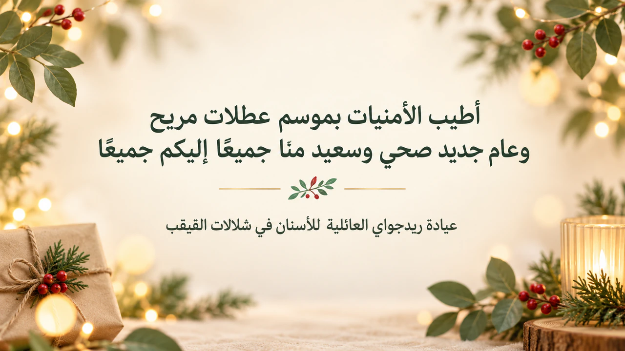 بانر بريد للمناسبات ورأس السنة: تهنئة عامة طويلة دون تحديد موضع أو ألوان
