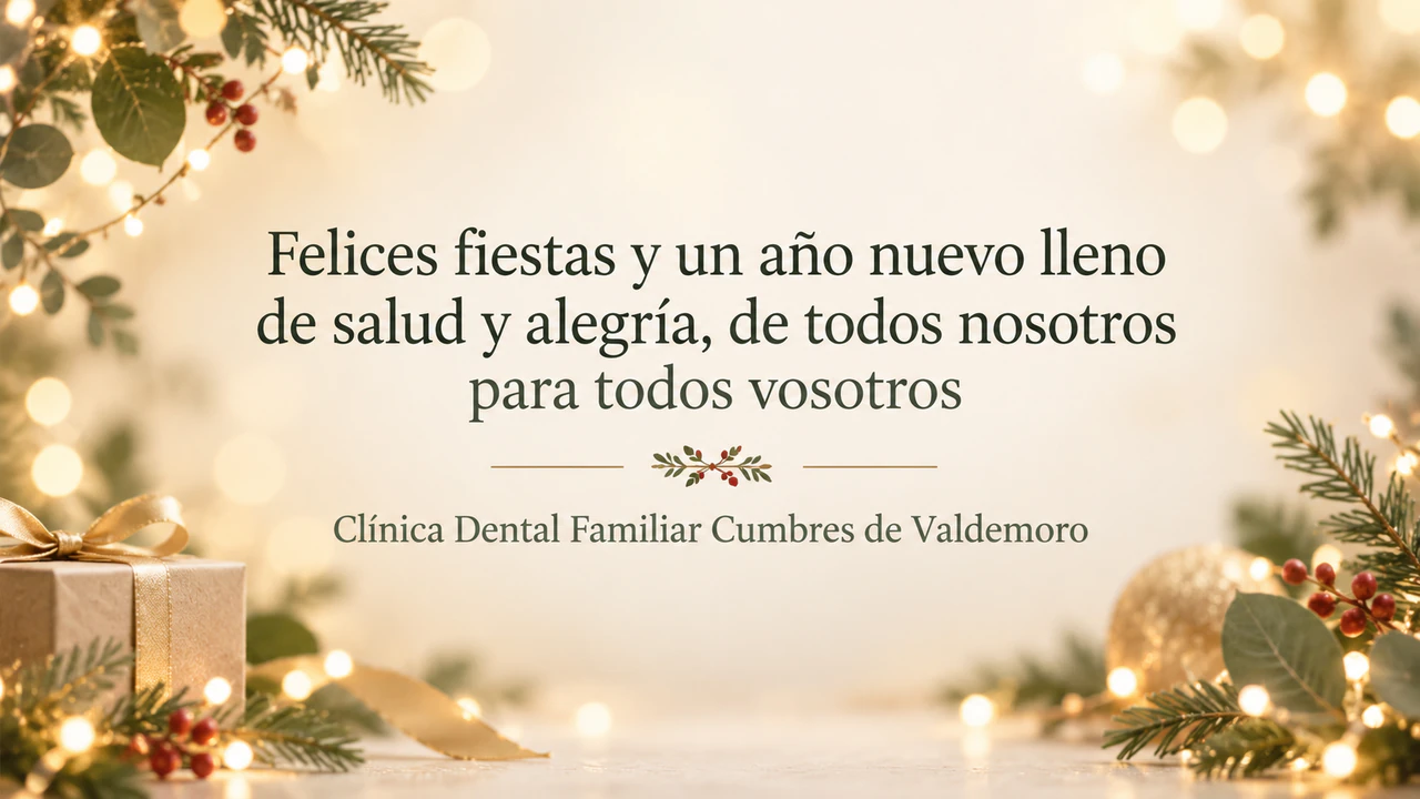 Banner de email para las fiestas y Año Nuevo: Felicitación general de fin de año con una línea larga y sin ubicación