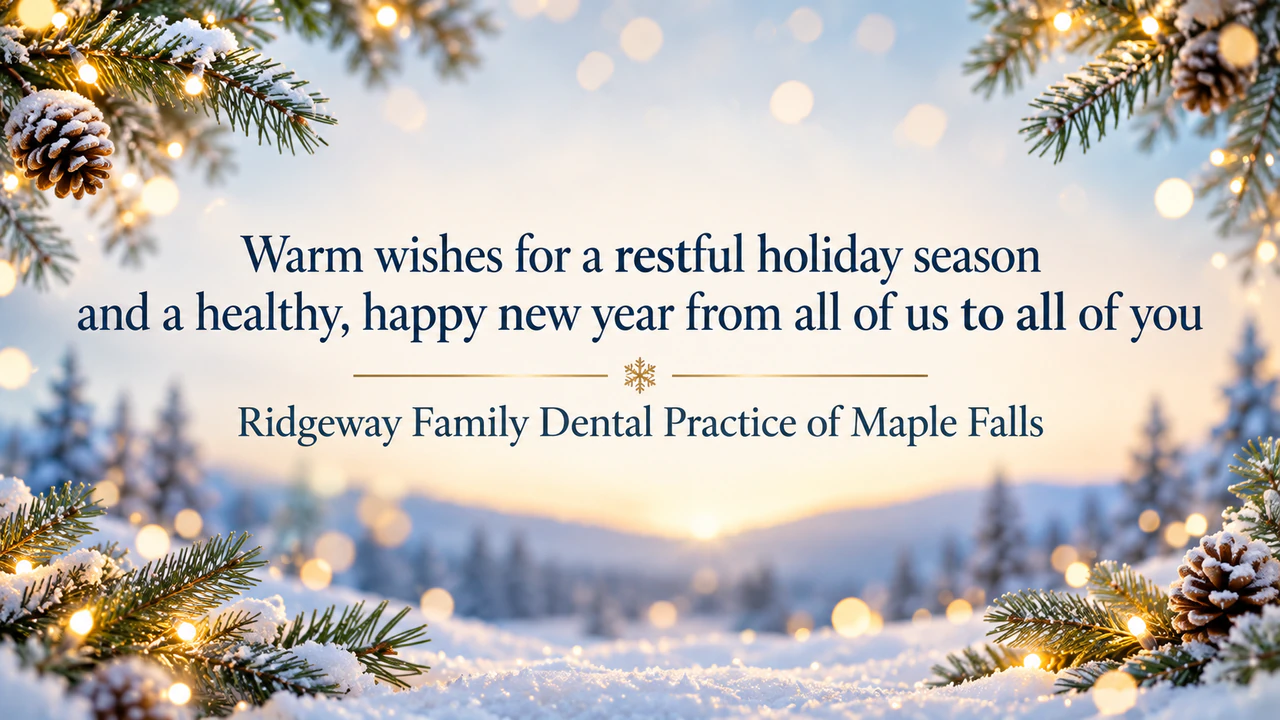 Holiday and New Year email banner: General end-of-year greeting with a long line and no placement