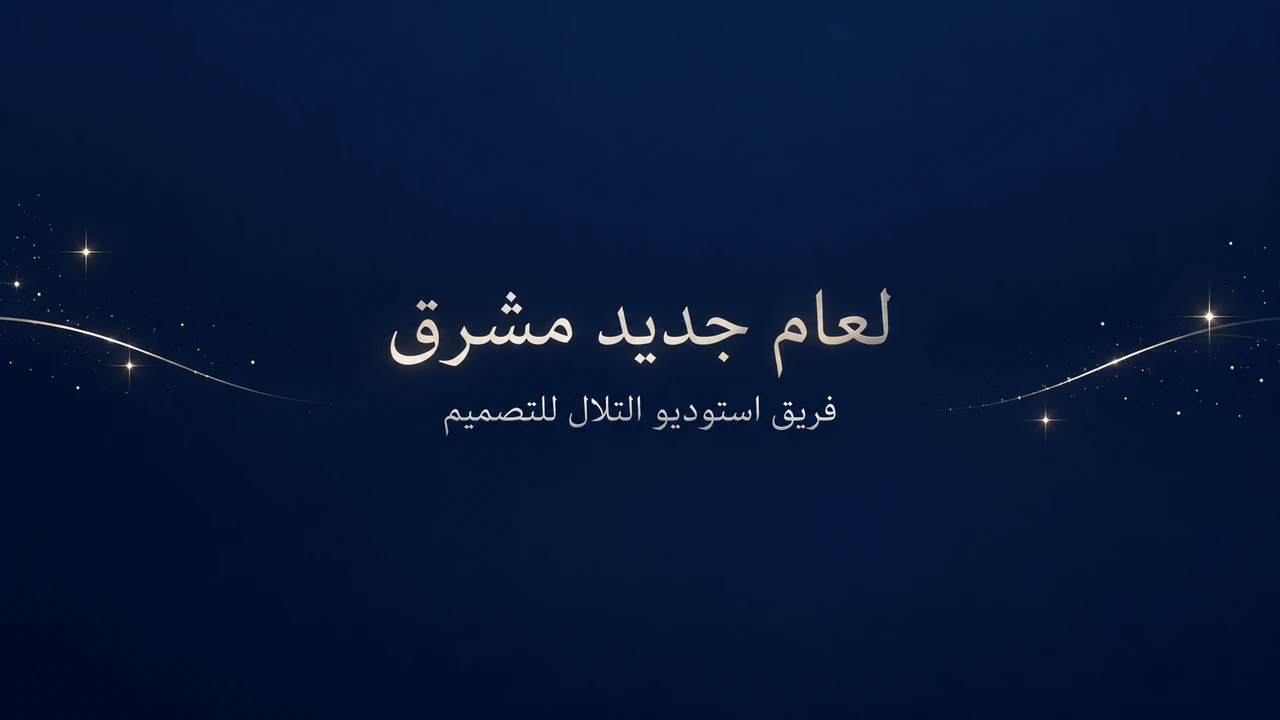 مثال على بانر بريد للمناسبات ورأس السنة