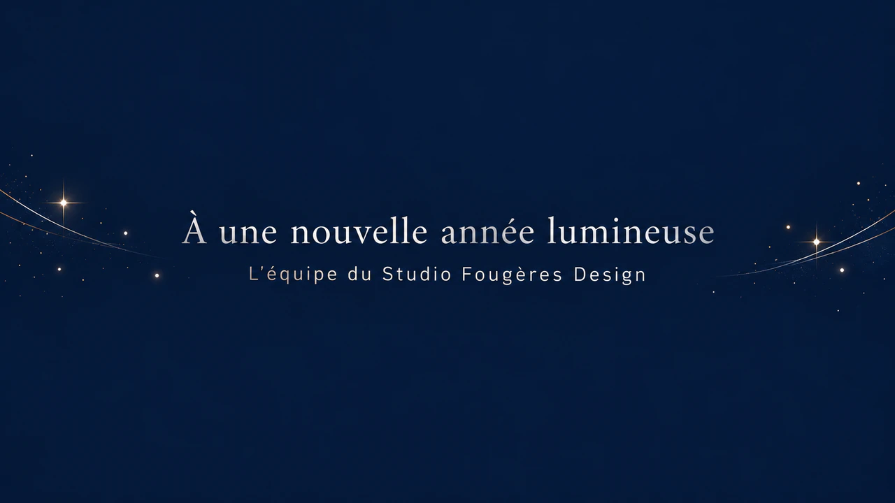 Exemple : Bannière e-mail pour les fêtes et le Nouvel An