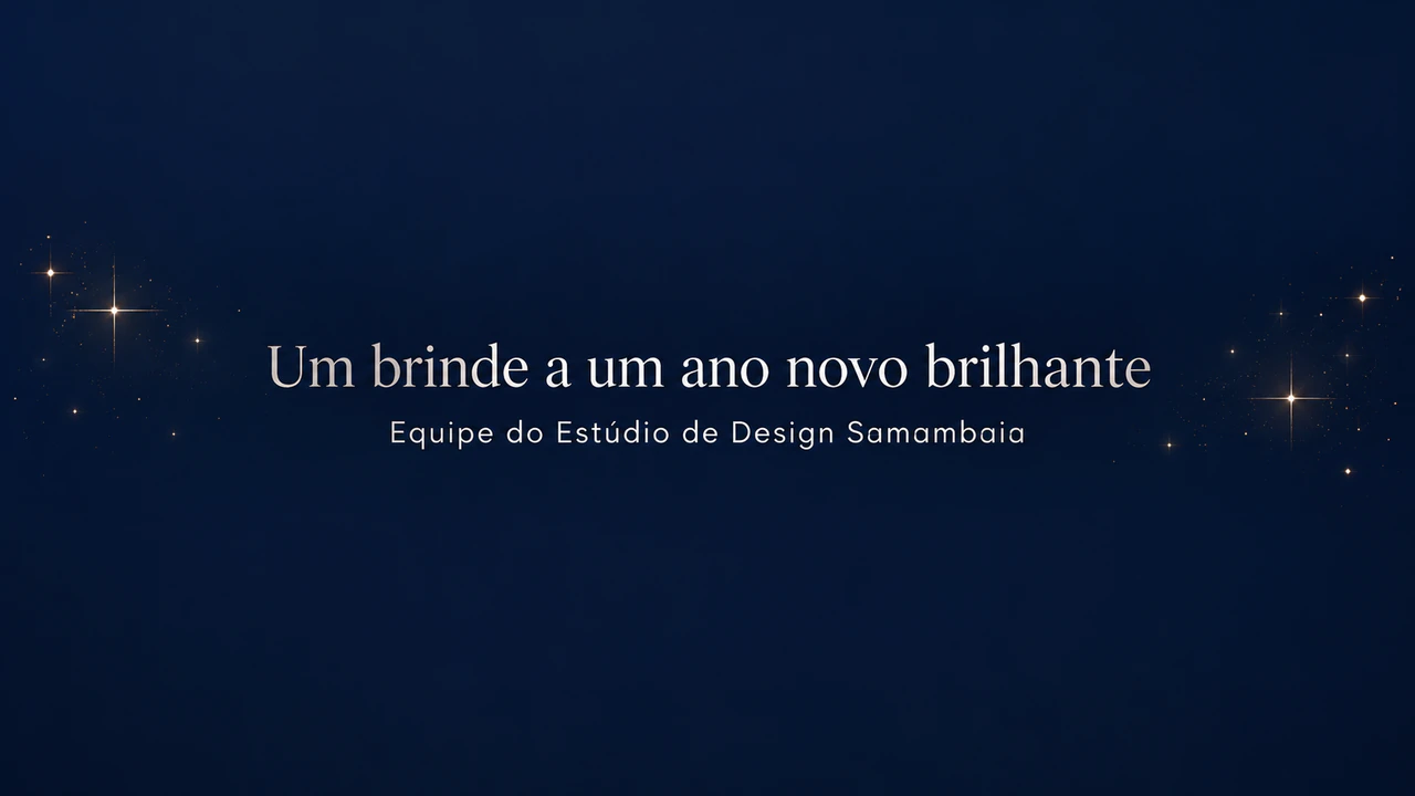 Exemplo de Banner de e-mail para as festas e o Ano-Novo