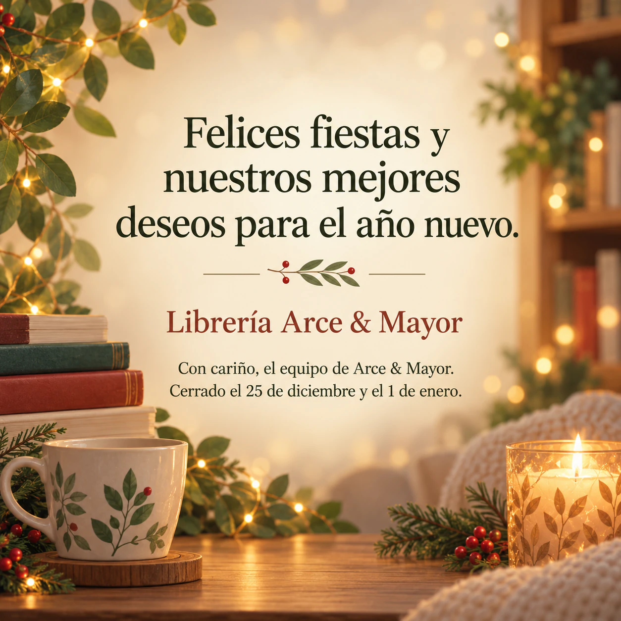Ejemplo de Publicación de felices fiestas para la temporada o festividad que elijas
