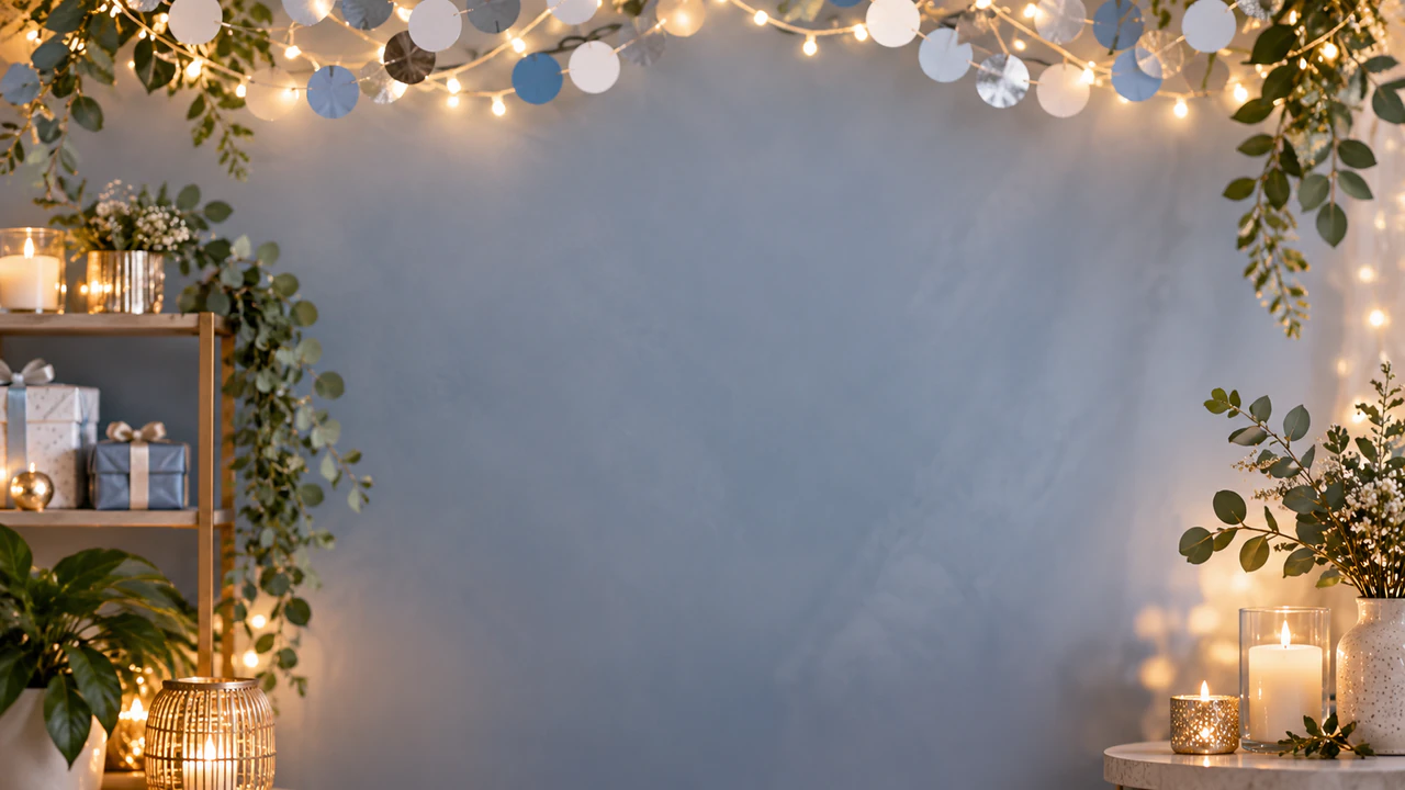 Holiday video call background for any team example