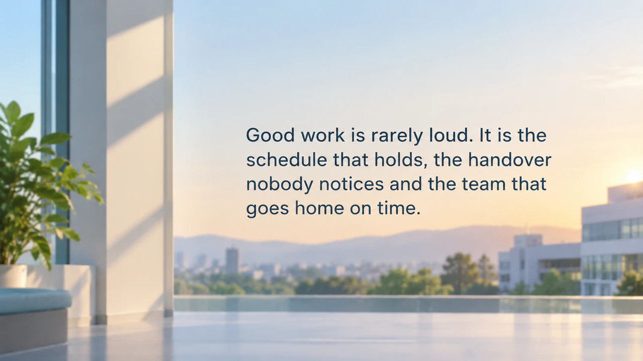 LinkedIn quote banner for your profile: Long line in your own words, no attribution or colors