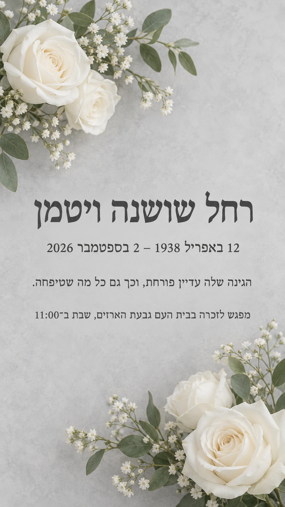 דוגמה: כרטיס זיכרון ואבל