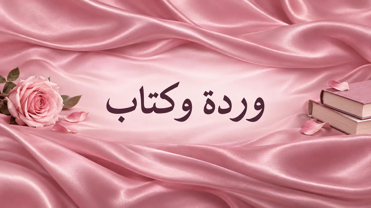 مثال على غلاف وردي لقناة YouTube