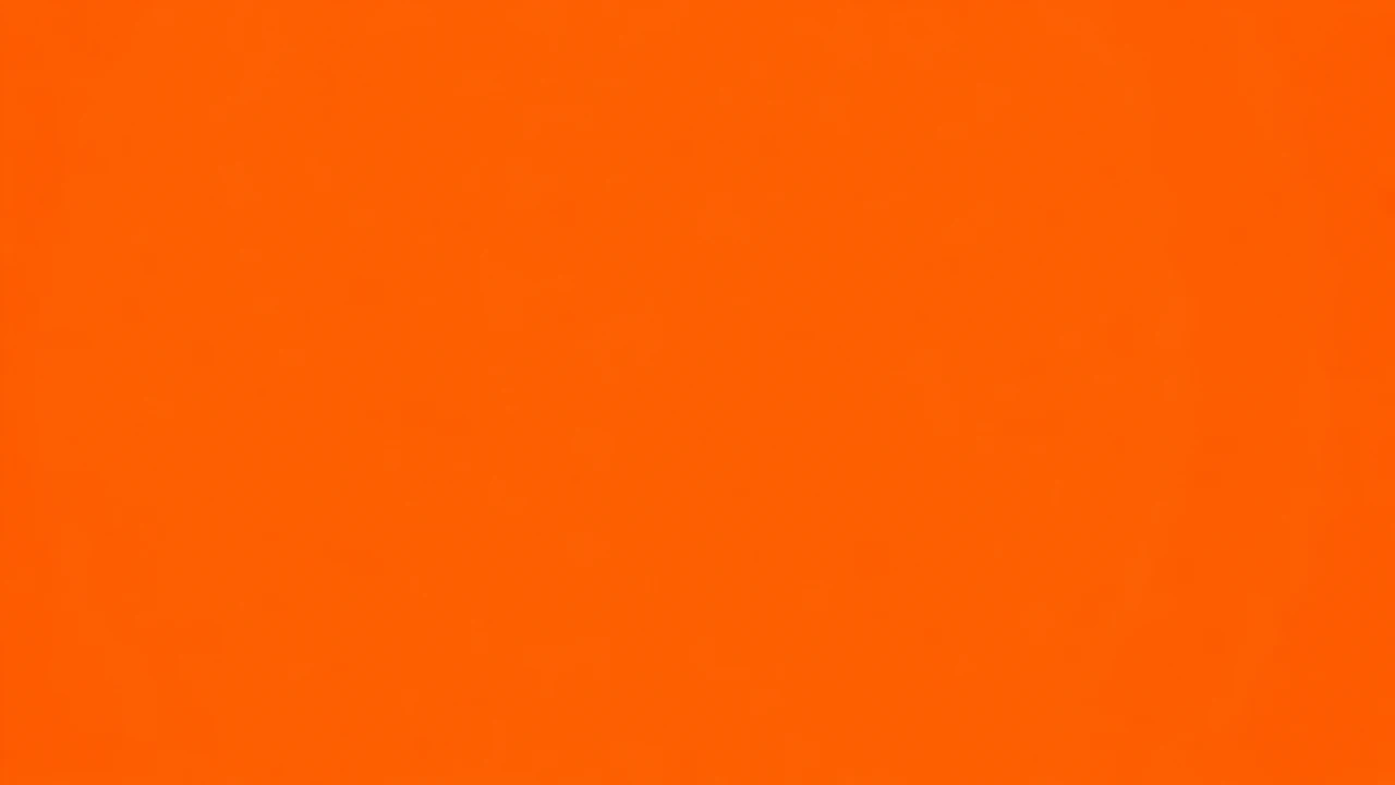 Plain video call background: Very bright orange with no gradient, brightness or texture set