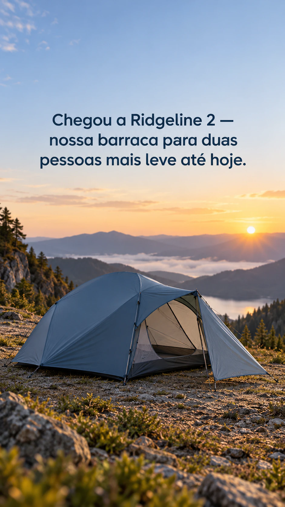 Post de lançamento de produto para redes sociais: Nome de produto longo, sem foto e sem cores