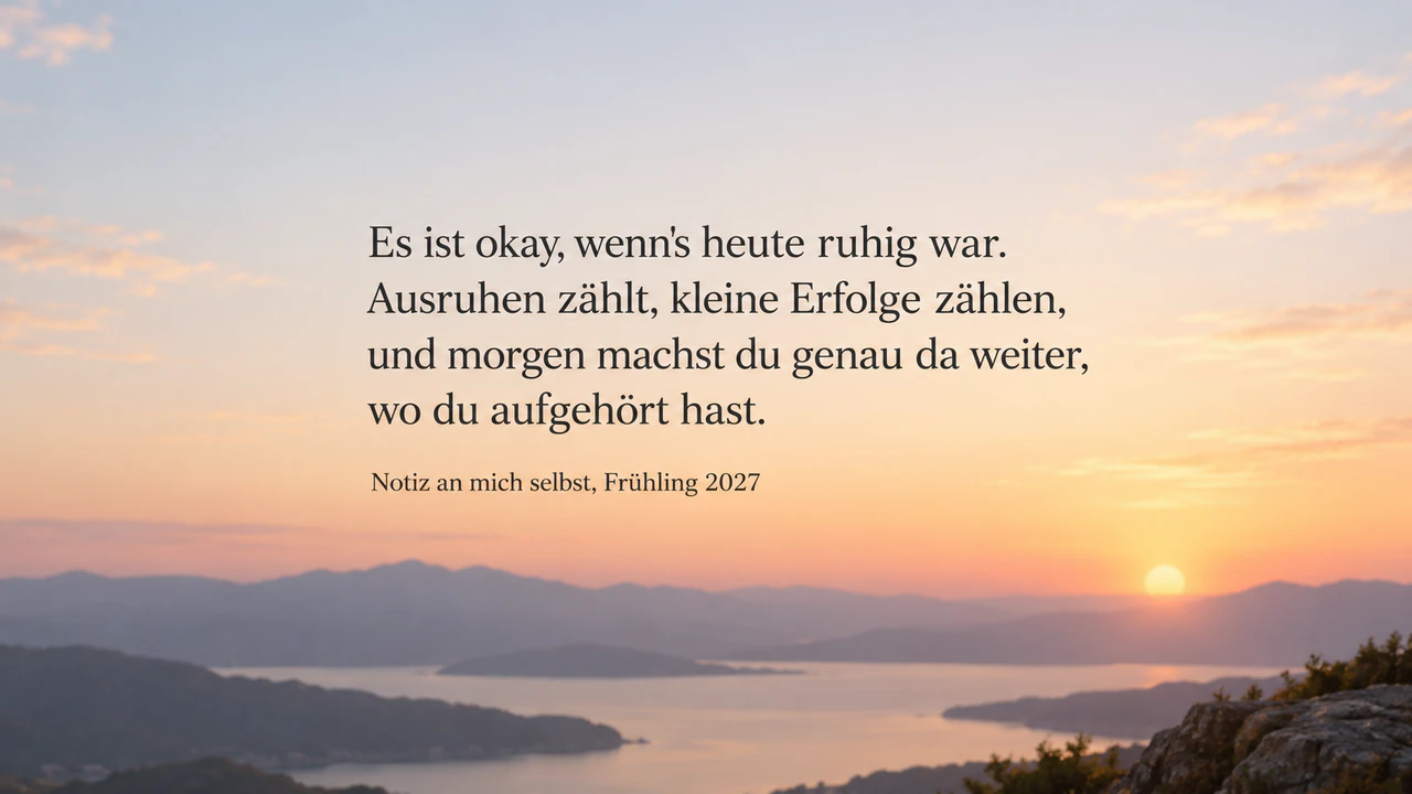 Hintergrundbild mit Zitat, Wort für Wort gesetzt: Mehrteiliges Zitat mit Satzzeichen für den Desktop
