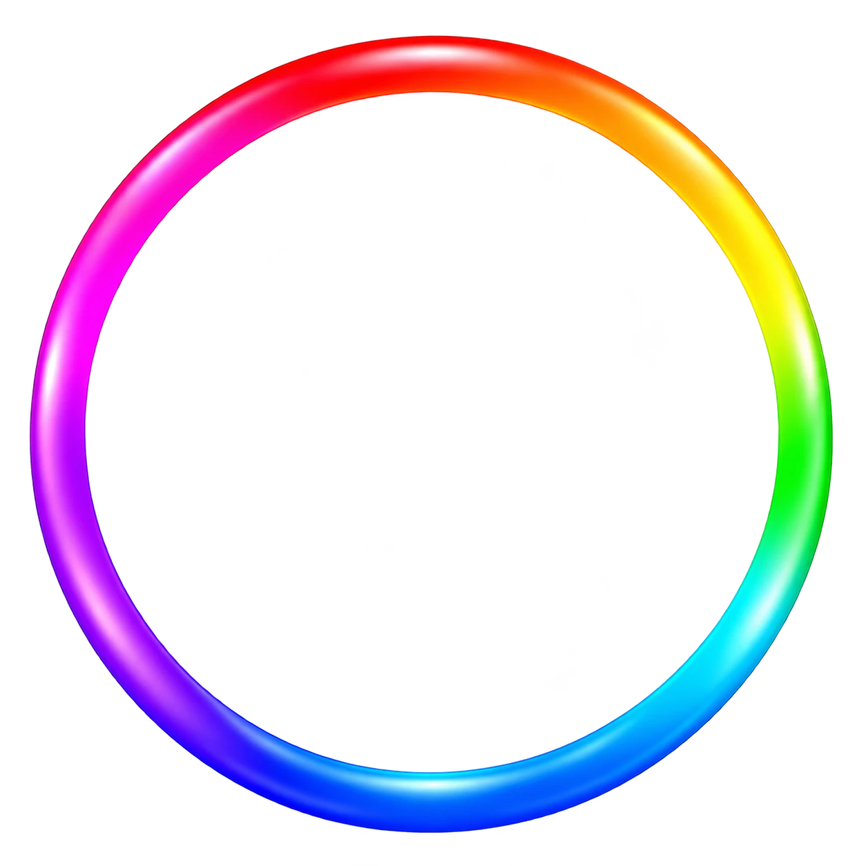 A rainbow avatar border asset example