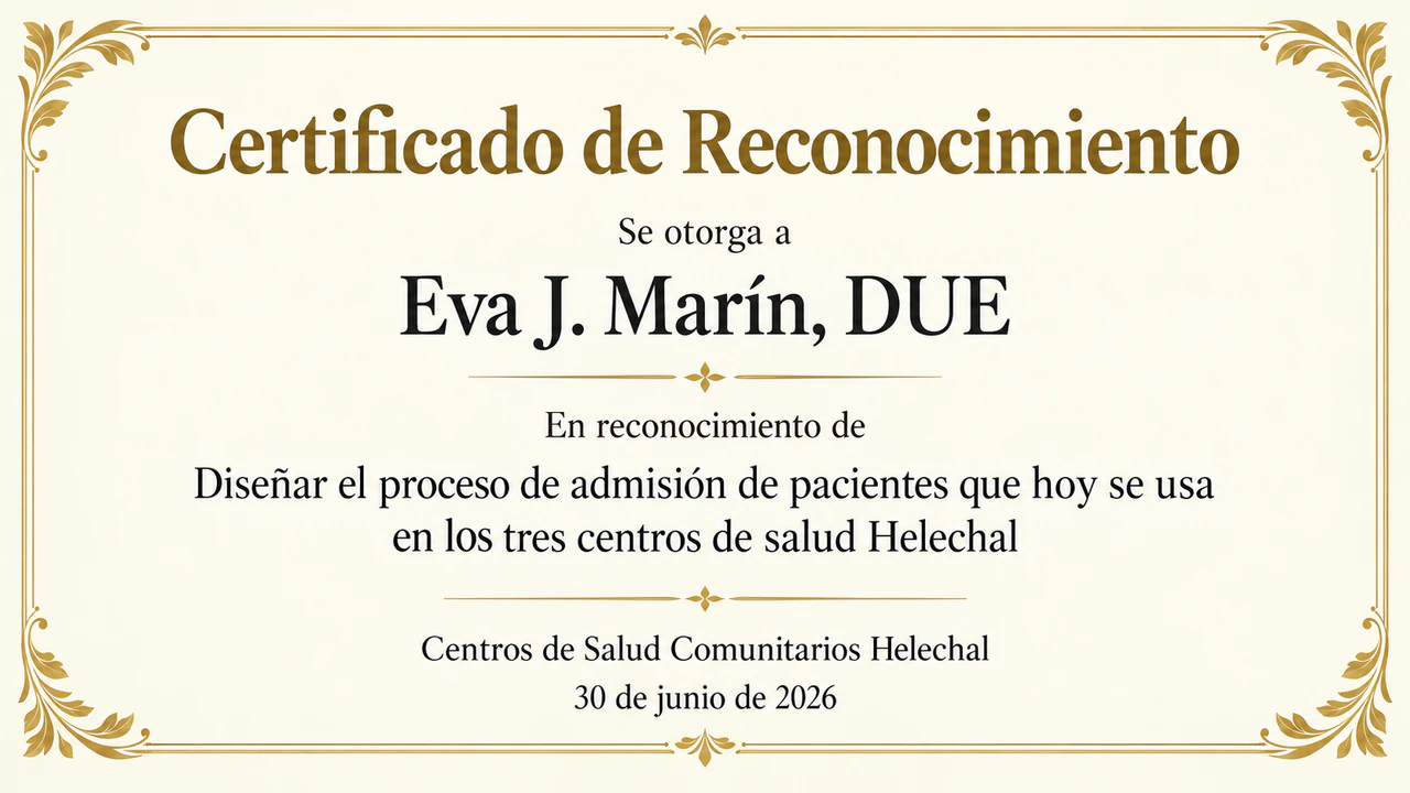 Ejemplo de Certificado de reconocimiento por un logro