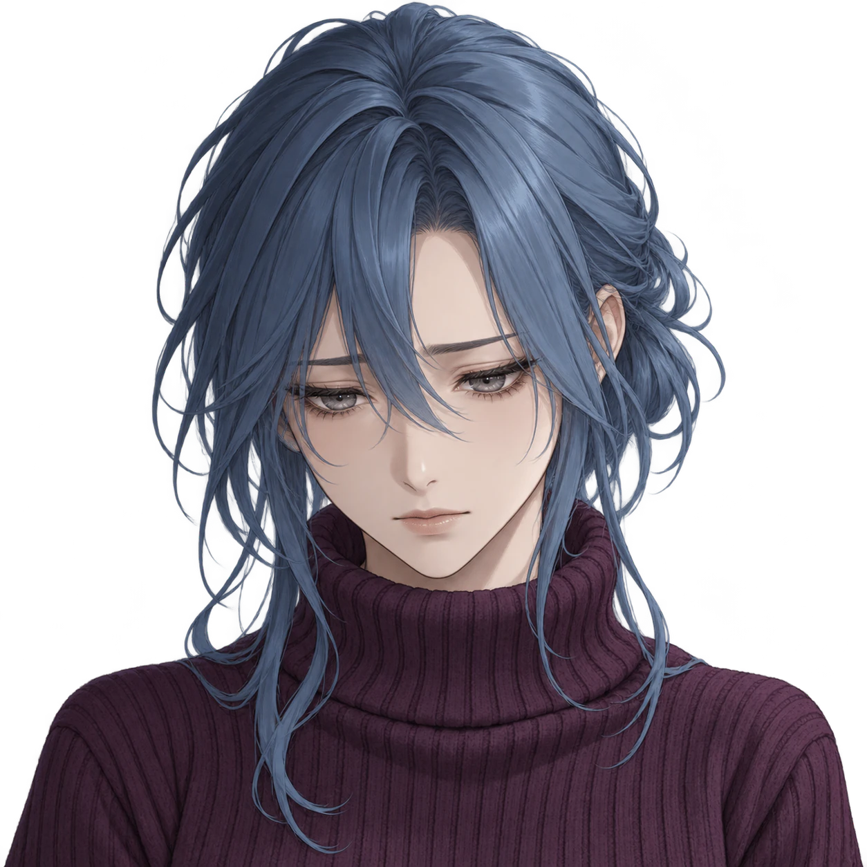 Sad anime profile picture example