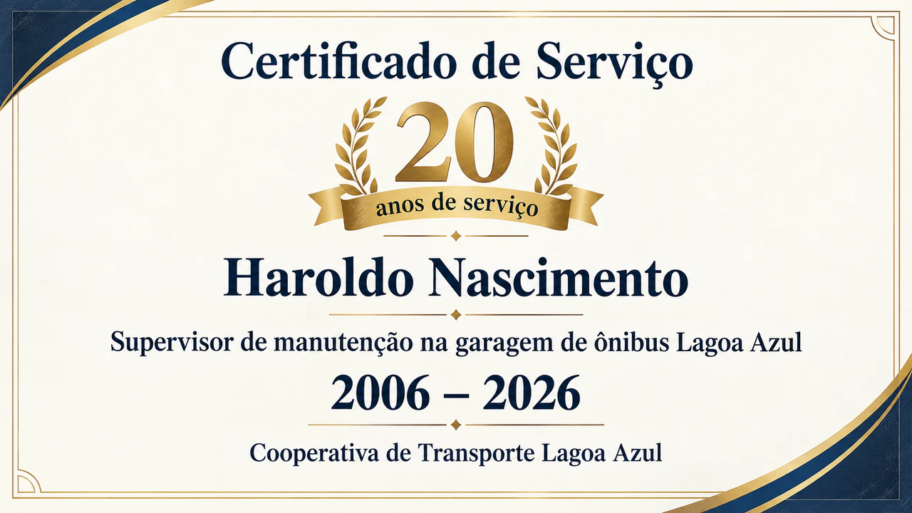 Exemplo de Certificado de tempo de serviço para um marco