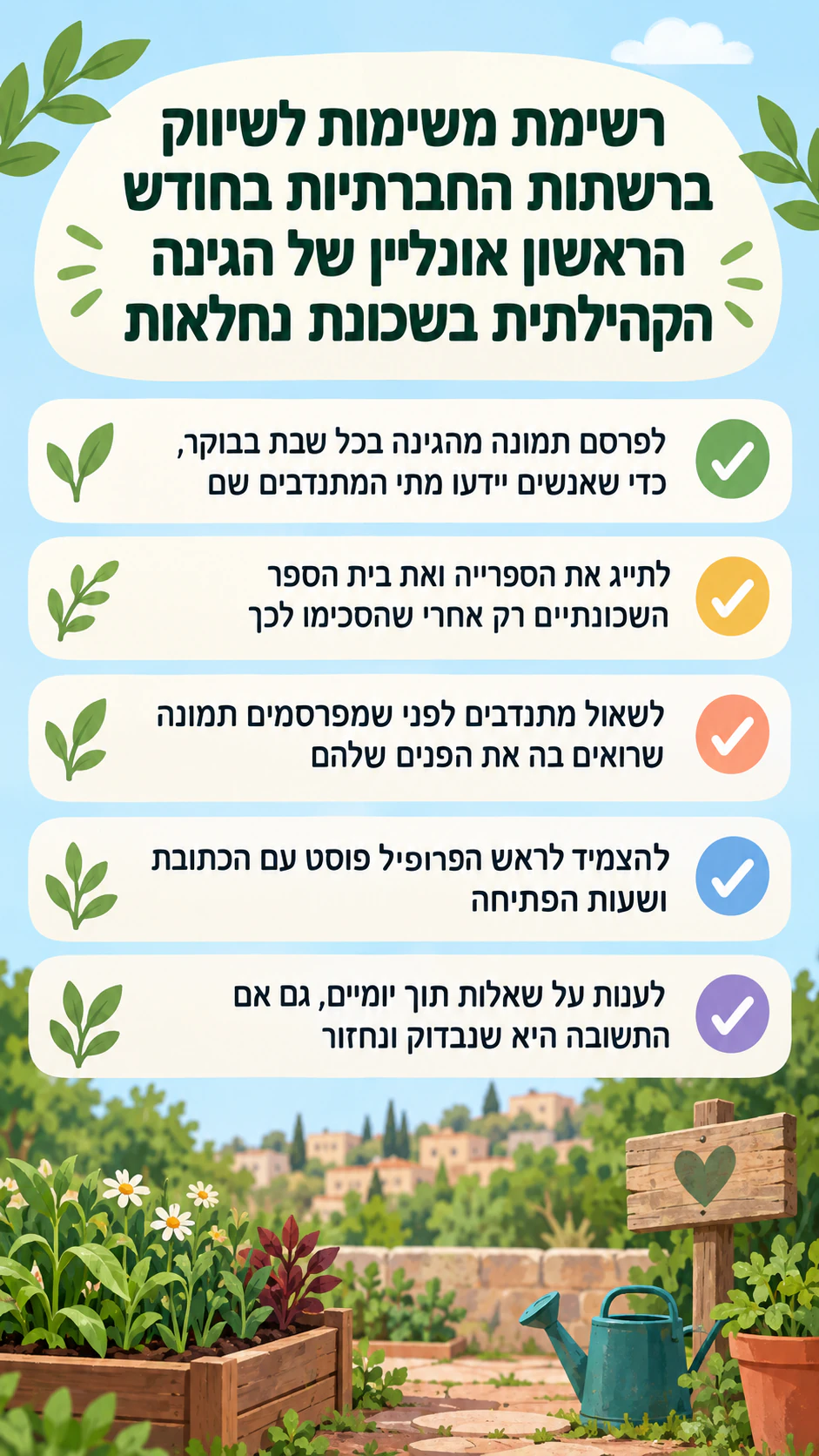 אינפוגרפיקה של ממצאים וטיפים מהרשתות החברתיות: טיפים בלבד, עם נושא ארוך ובלי מספרים או מקור